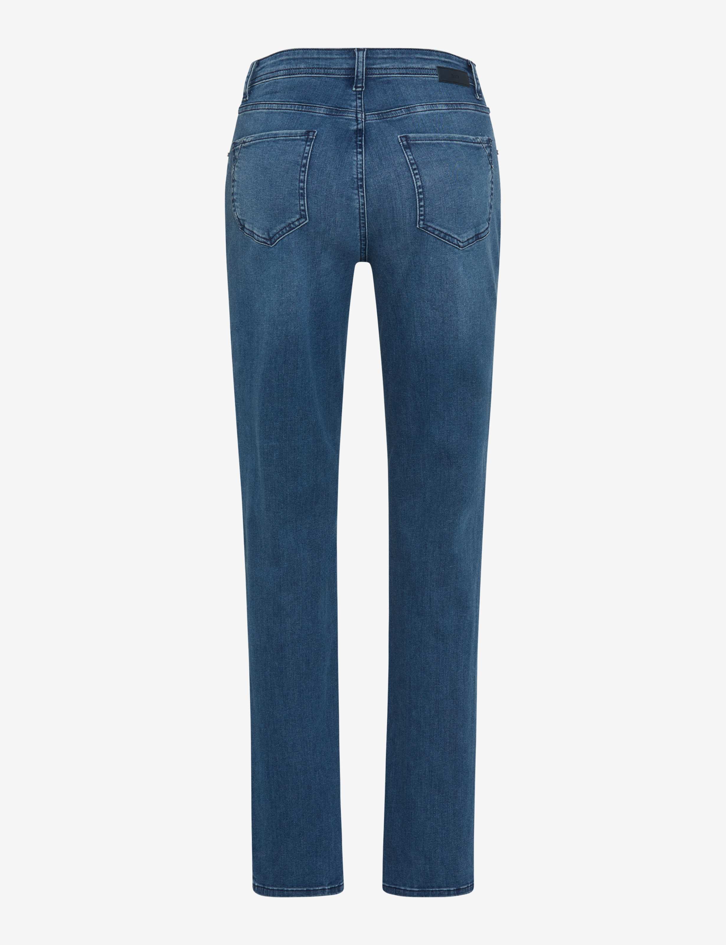 Femme Style CAROLA Denim Bleu Feminine Fit Détourage arrière