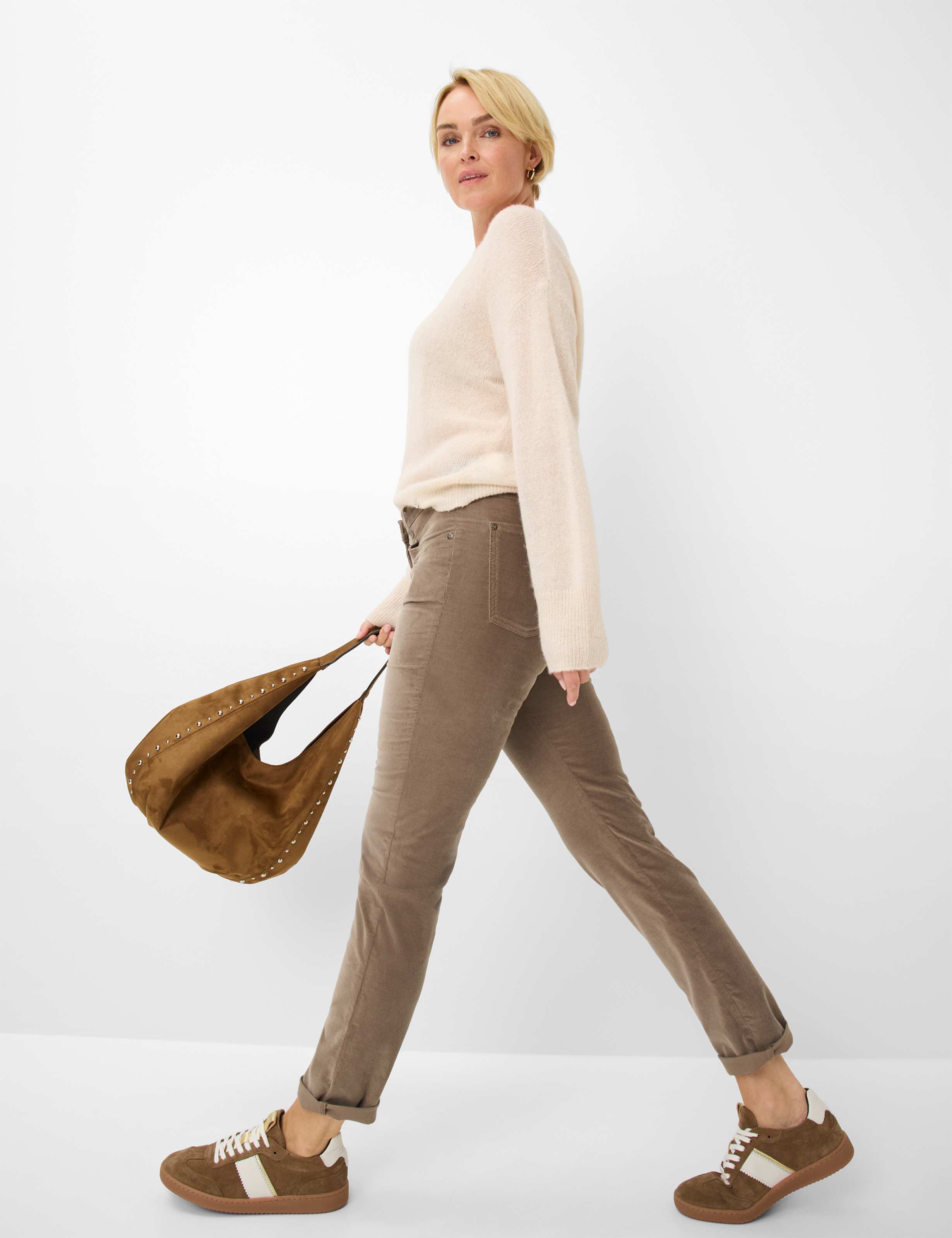 Dames Style LAURA NEW Lichtbruin Super Slim Fit Detail 1