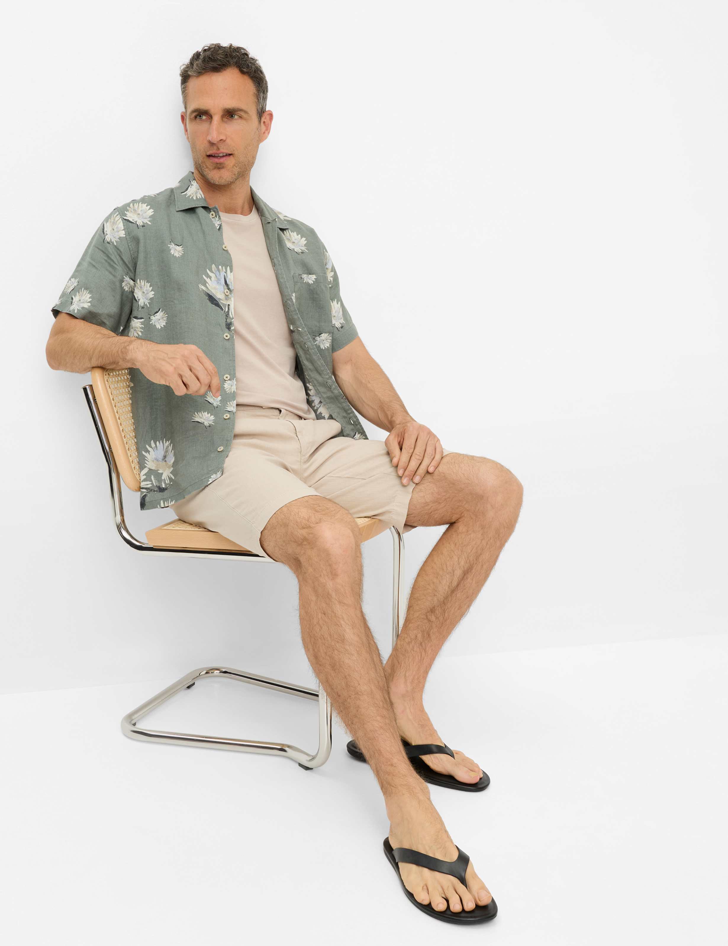 Herren Style BOSSE Beige Regular Fit Detail 1