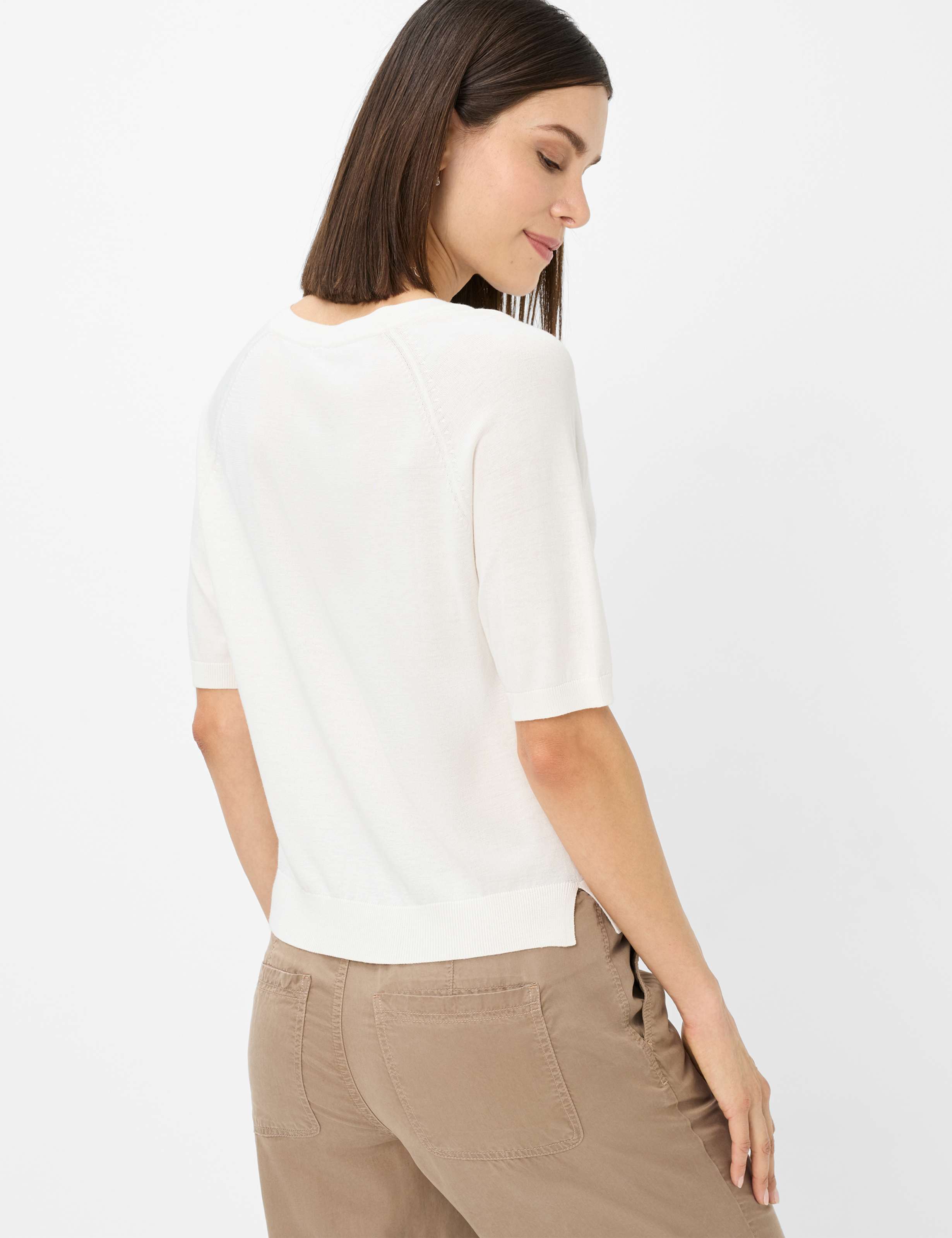 Thumbnail - Brax Damen Strickpullover Style LESLEY offwhite, cremeweiß, Gr. 36