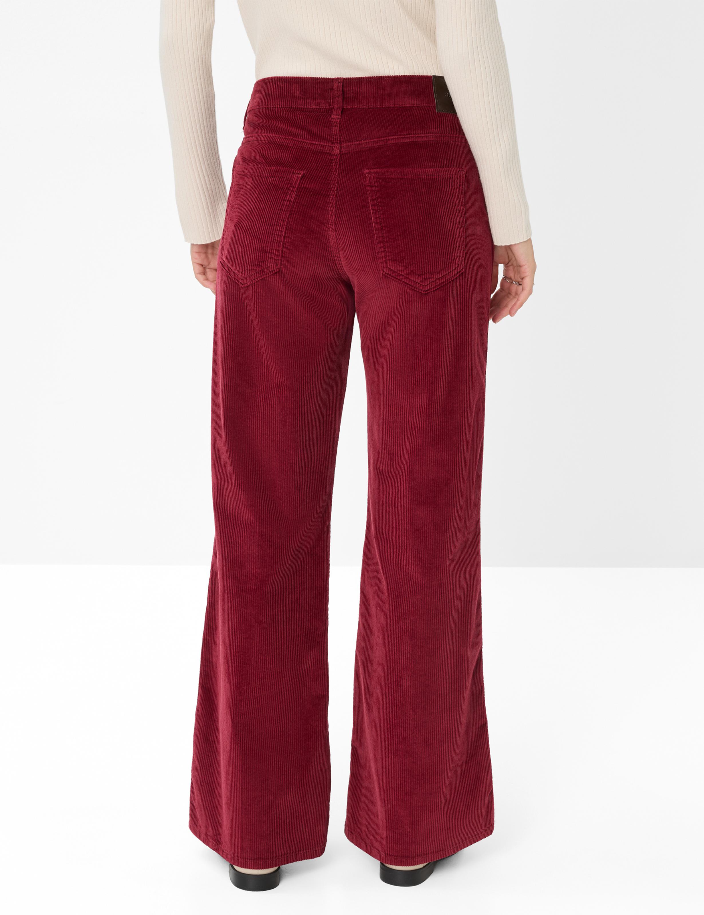 Damen Style MAINE Dunkelrot Wide Leg Model Rueck