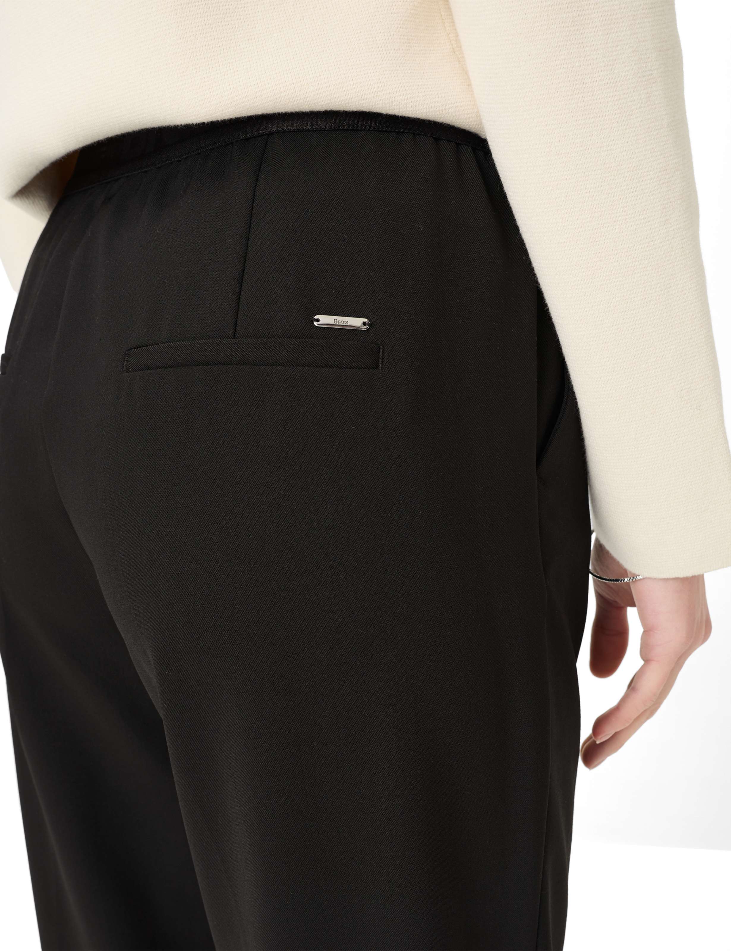 Dames Style MAINE Zwart Wide Leg Detail 2