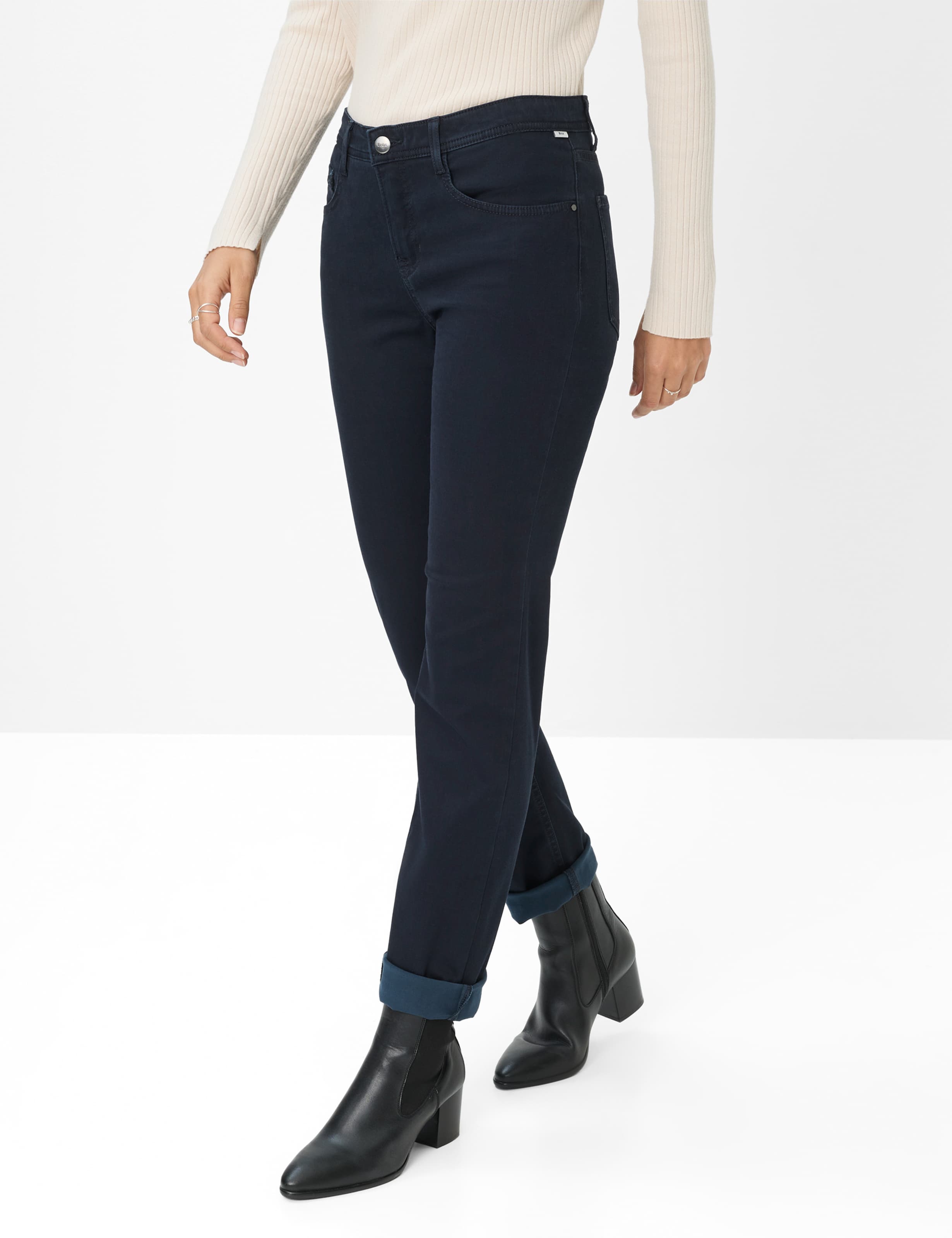 Thumbnail - Brax Damen Five-Pocket-Hose Style CAROLA NAVY, dunkelblau, Gr. 42