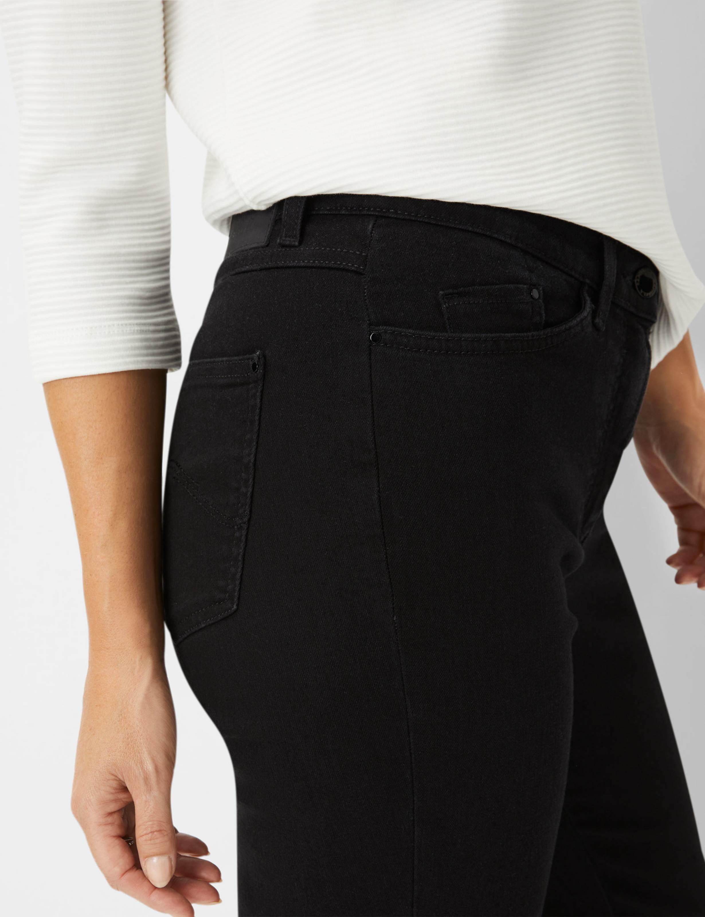 Femme Style PATTI STRAIGHT Denim Noir Slim Fit Détail 2