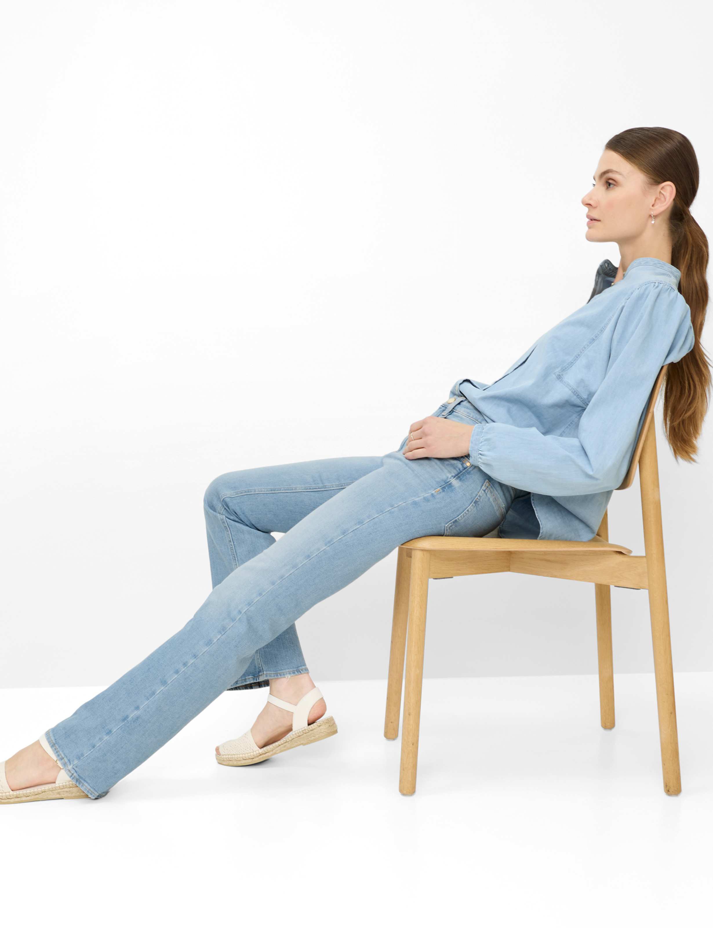 Femme Style MARY BOOT Denim Bleu Regular Fit Détail 1