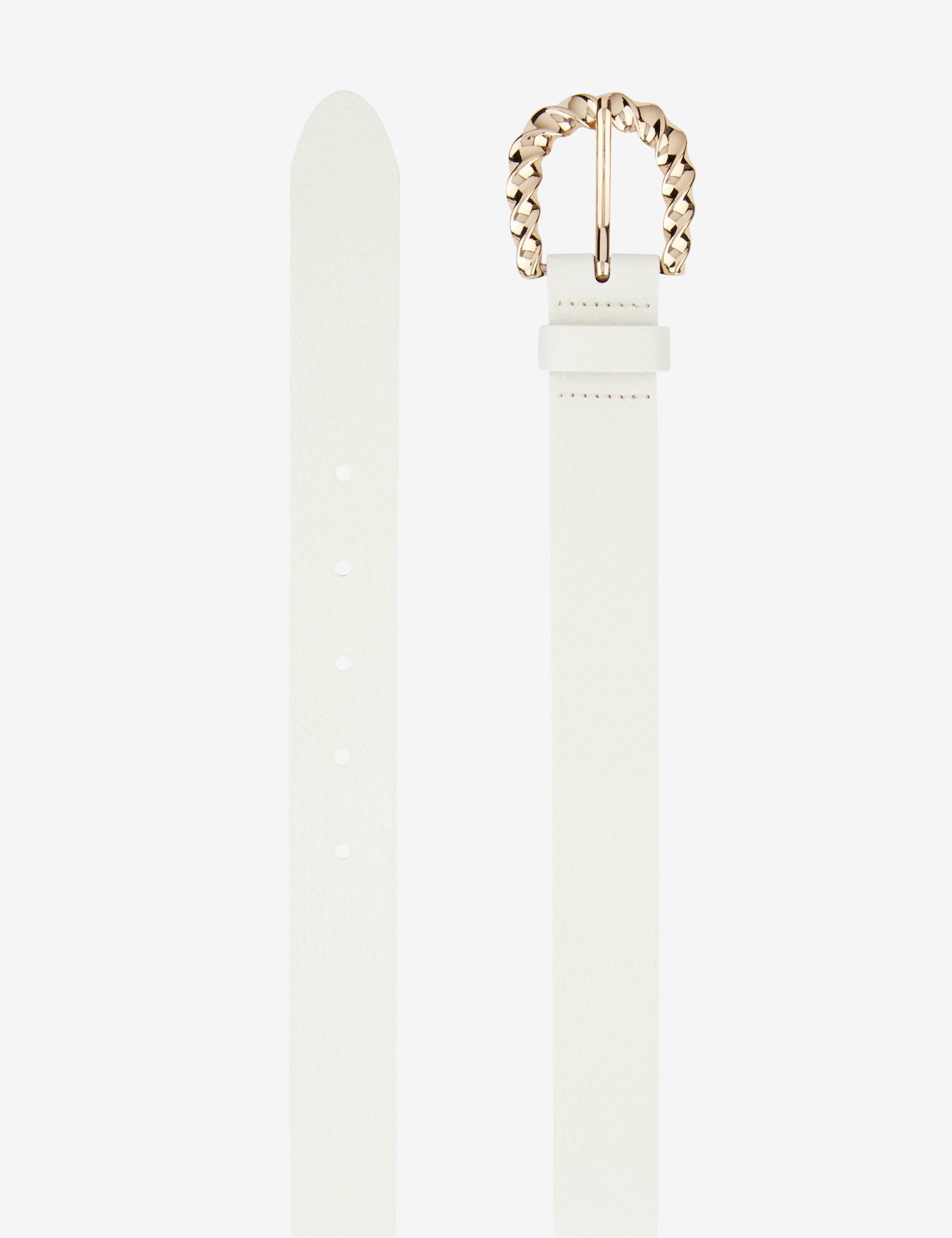 Dame Style KVINDERS BÆLTE Cream White  Model Outfit