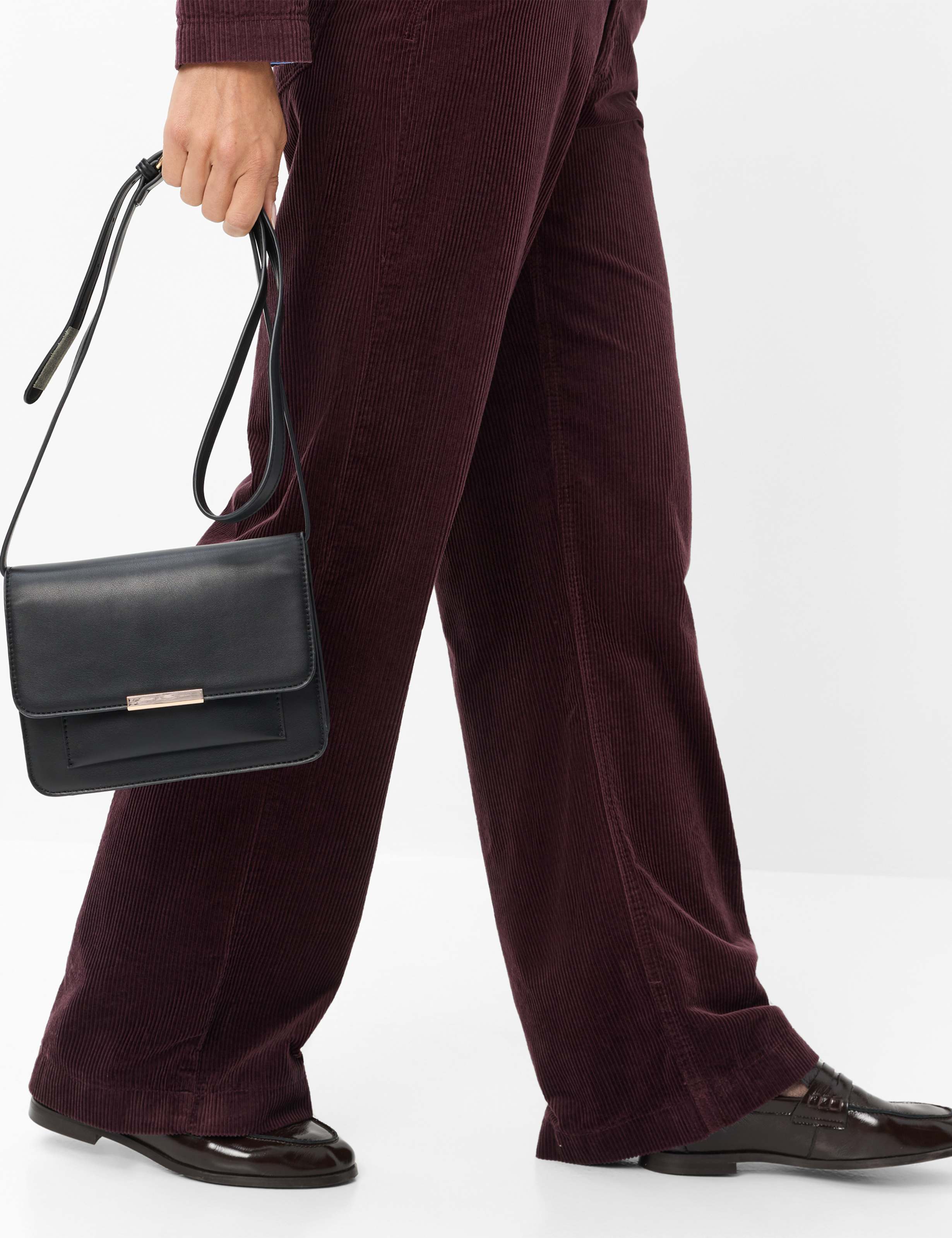 Women Style MAINE Dark Purple Wide Leg Detail 1
