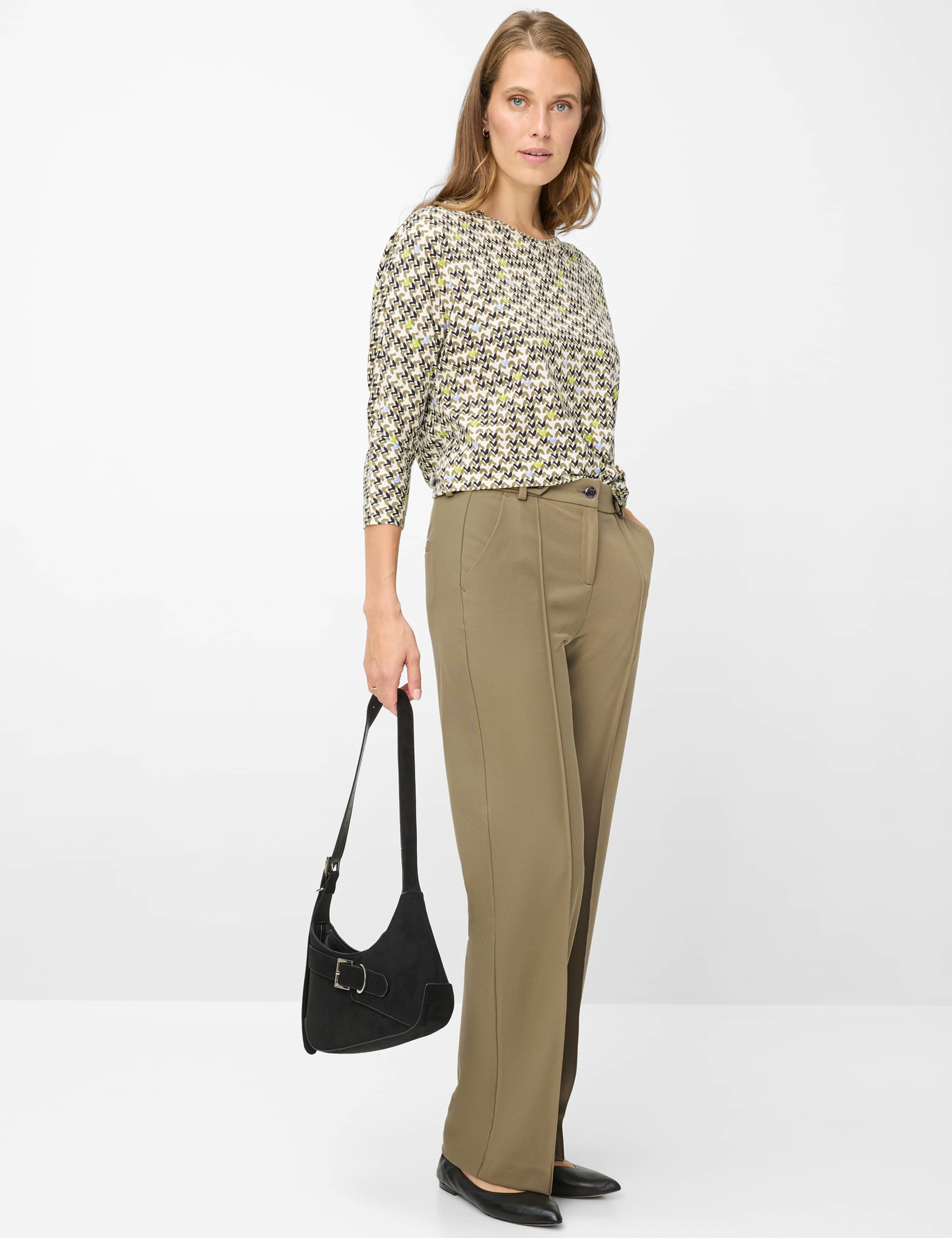 Damen Style CHARLENE Grün - Khaki  Model Outfit