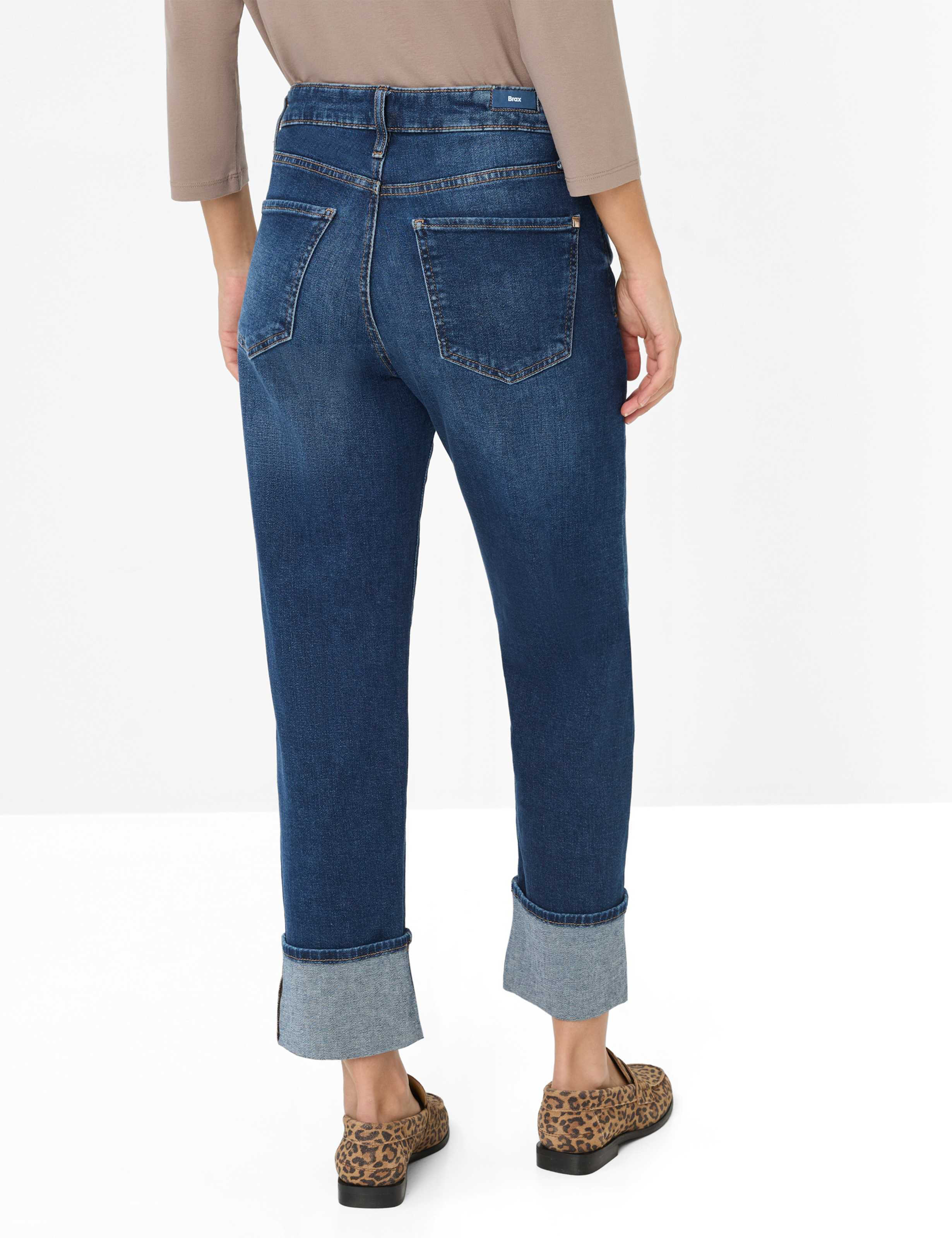 Damen Style MADISON S Denim Blau Straight Fit Model Rueck