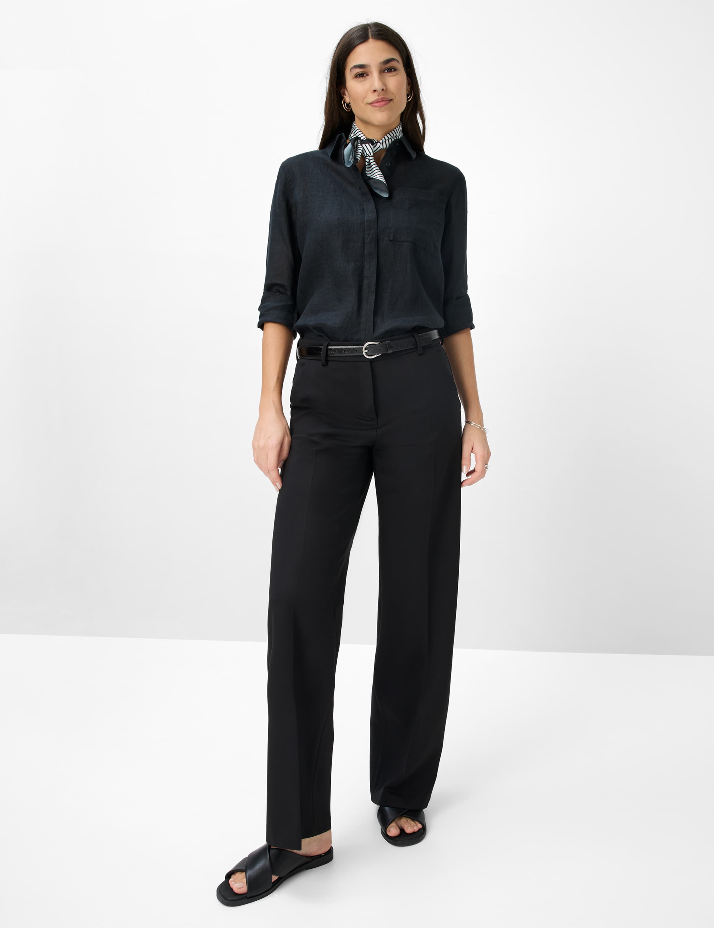 Femme Style MAINE Noir Wide Leg Tenue du mannequin