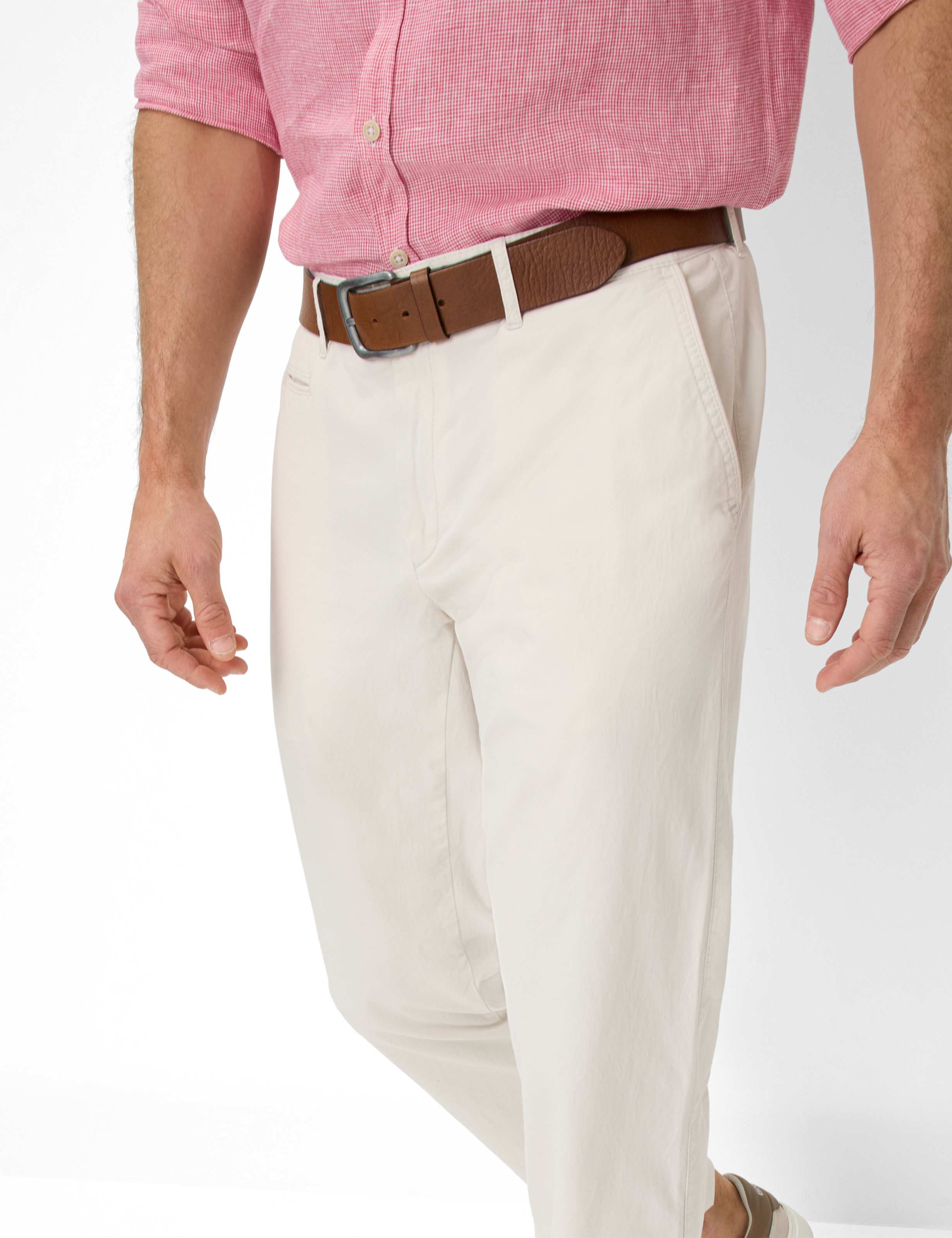 Heren Style EVEREST Lichtbeige Regular Fit Detail 1