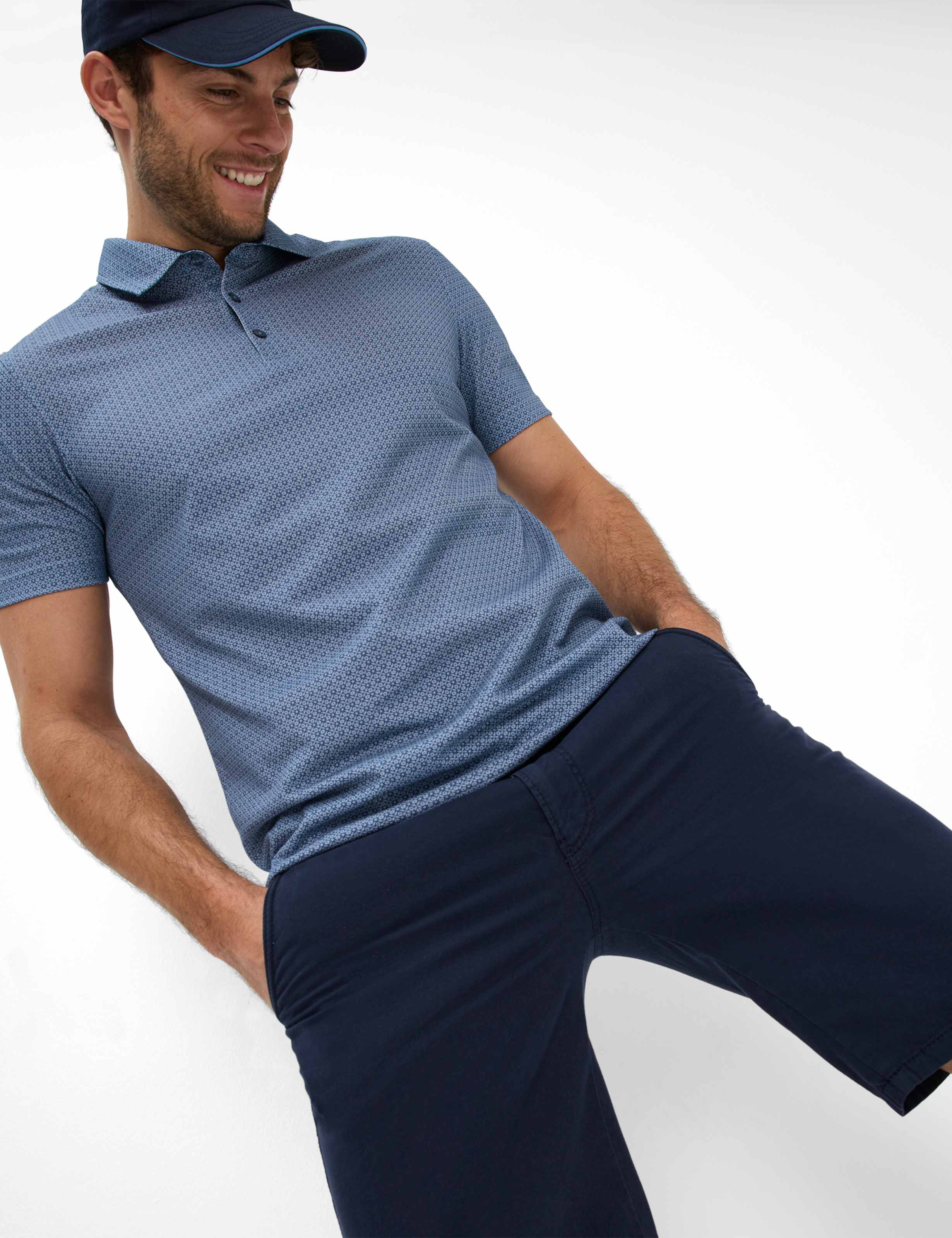 Men Style BARI Dark Blue Regular Fit Detail 1