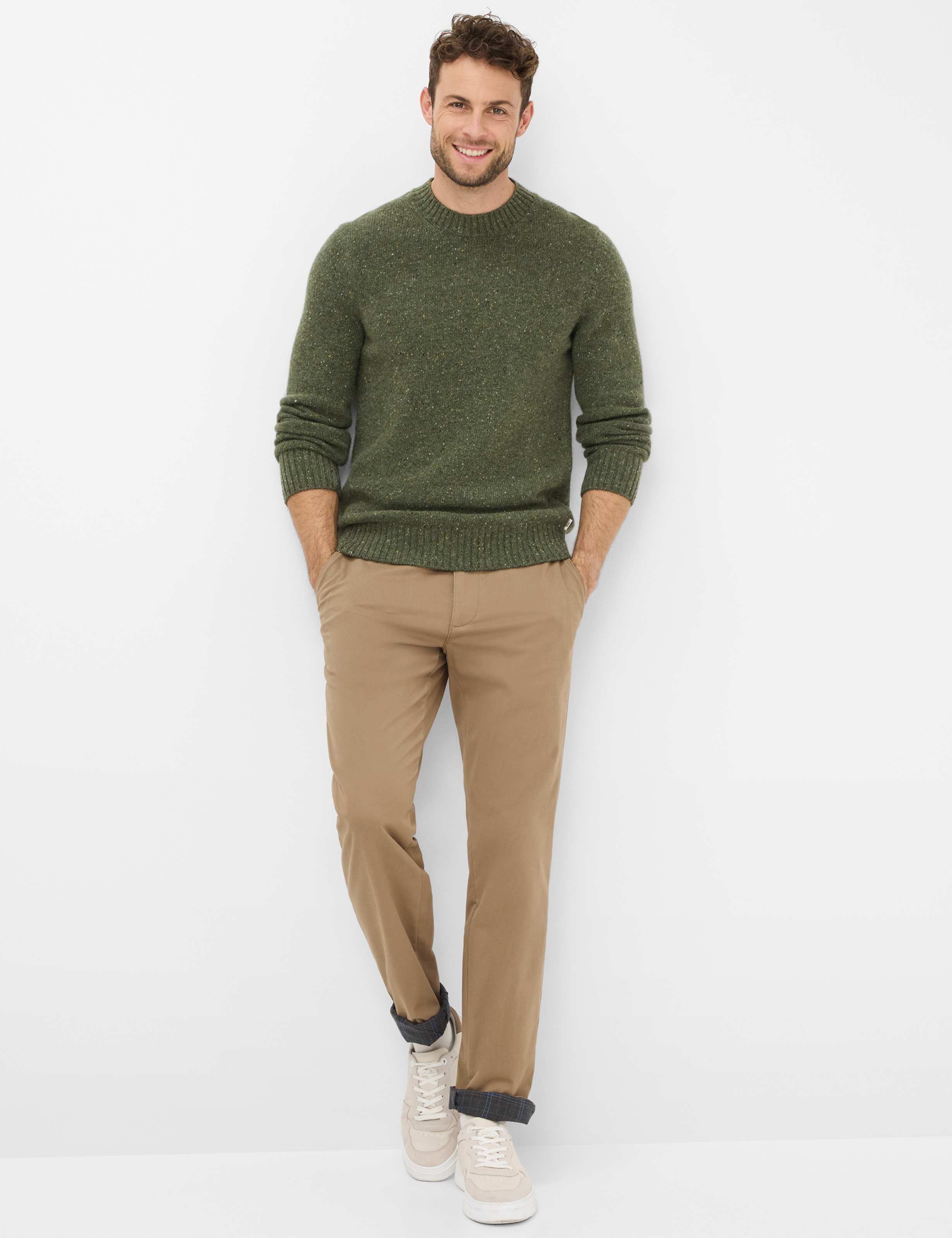 Homme Style JIM TT Marron Clair Regular Fit Tenue du mannequin