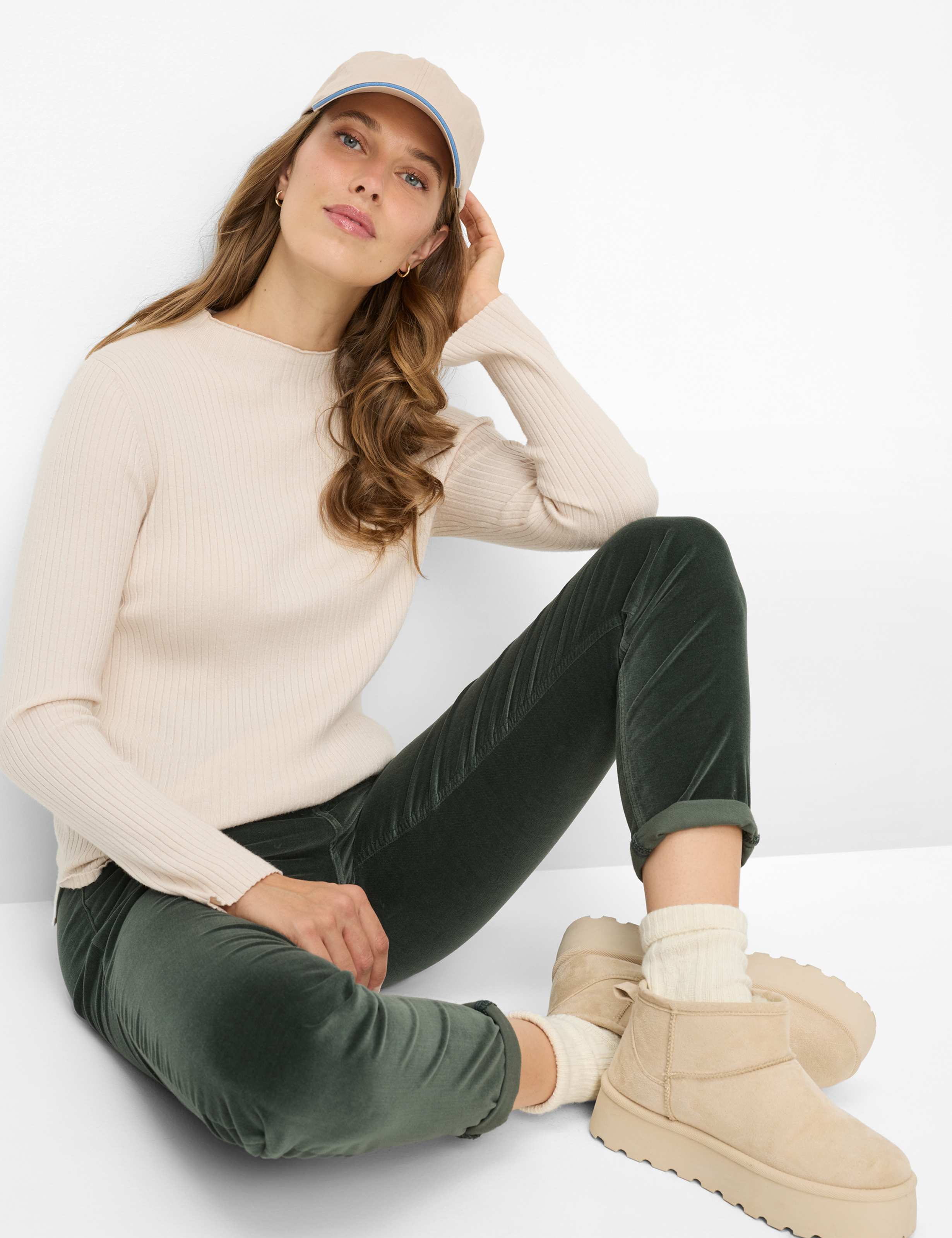 Dames Style SHAKIRA Donkergroen Slim Fit Detail 1