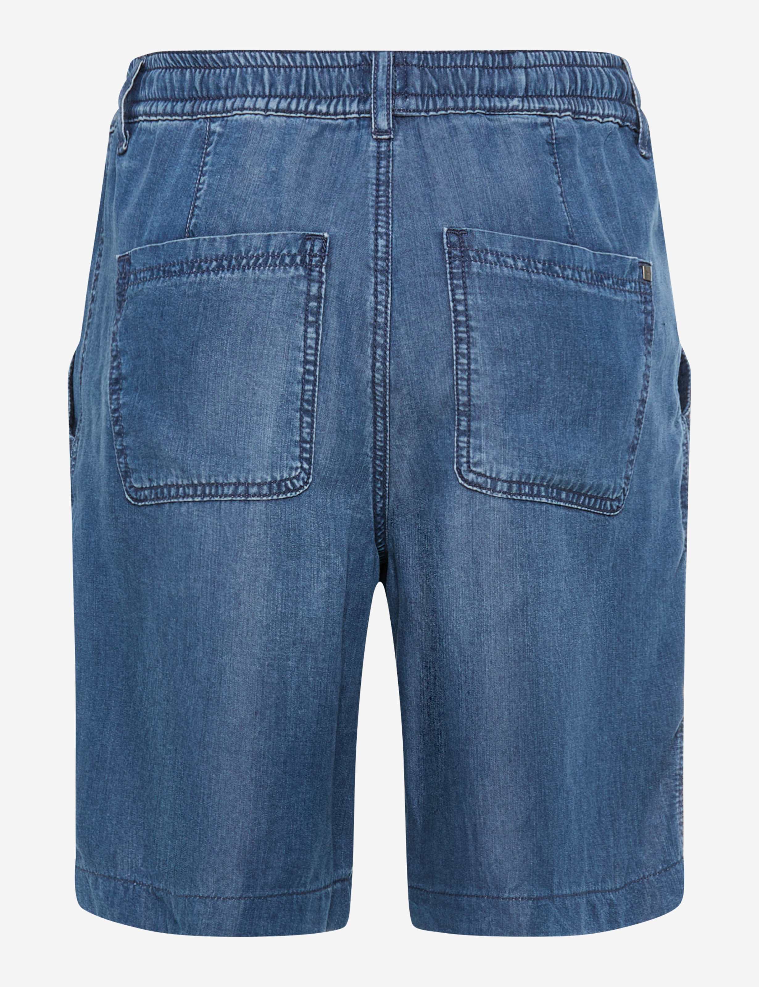 Women Style MAINE B Denim Dark Blue Wide Leg Stand-alone rear view