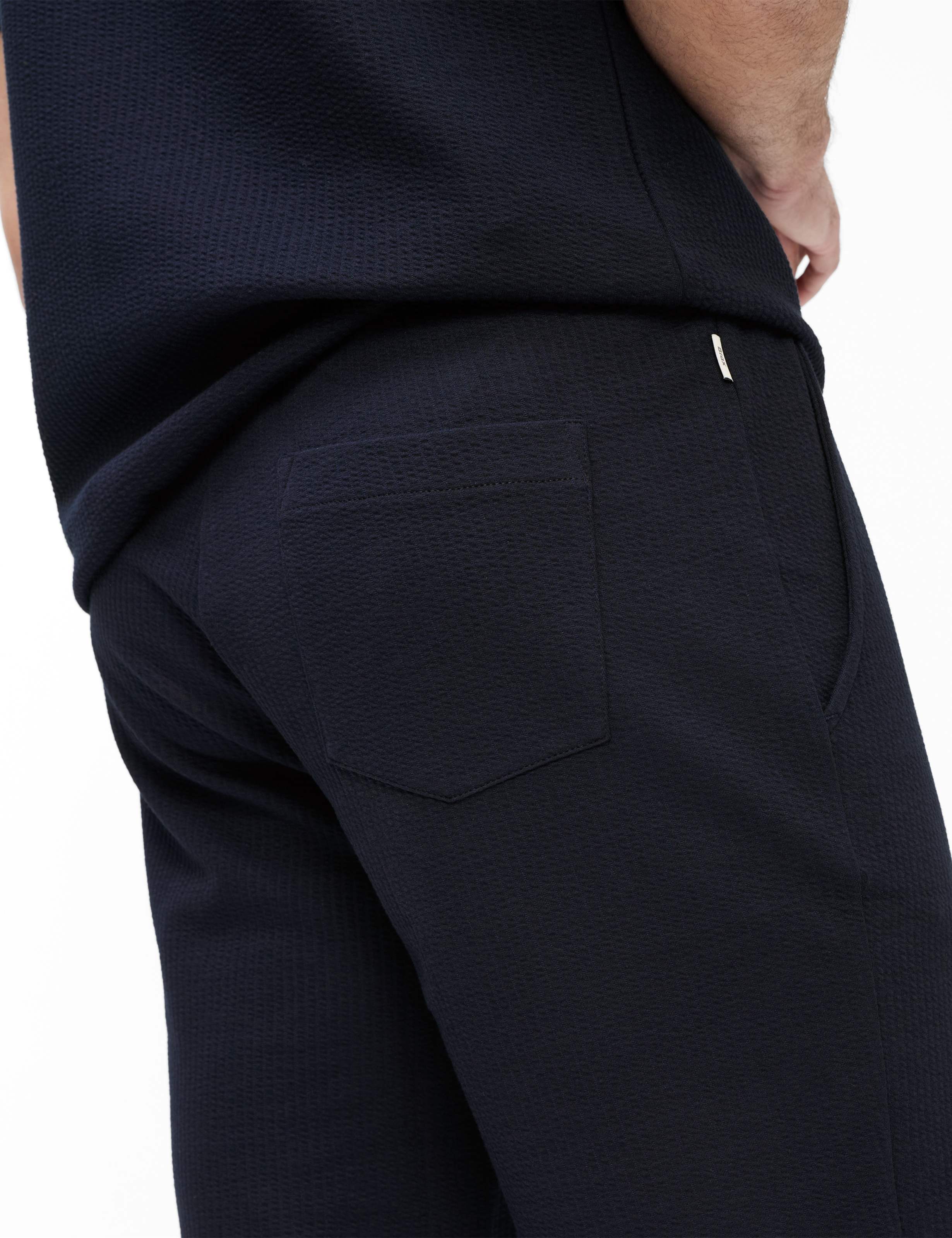 Homme Style BRADY Bleu Foncé Modern Fit Détail 2