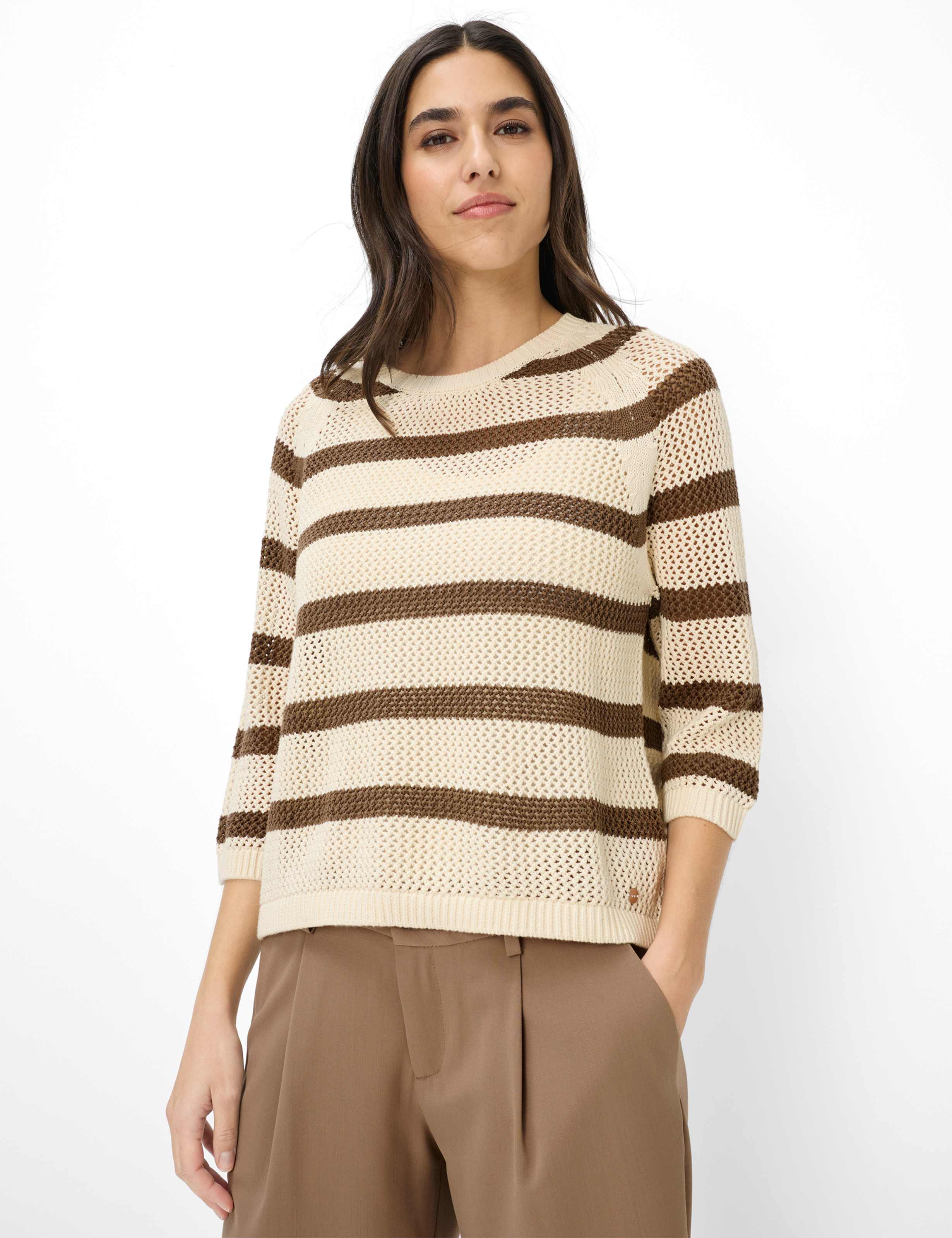 Thumbnail - Brax Damen Strickpullover Style NALA mocha brown, dunkelbraun, Gr. 42