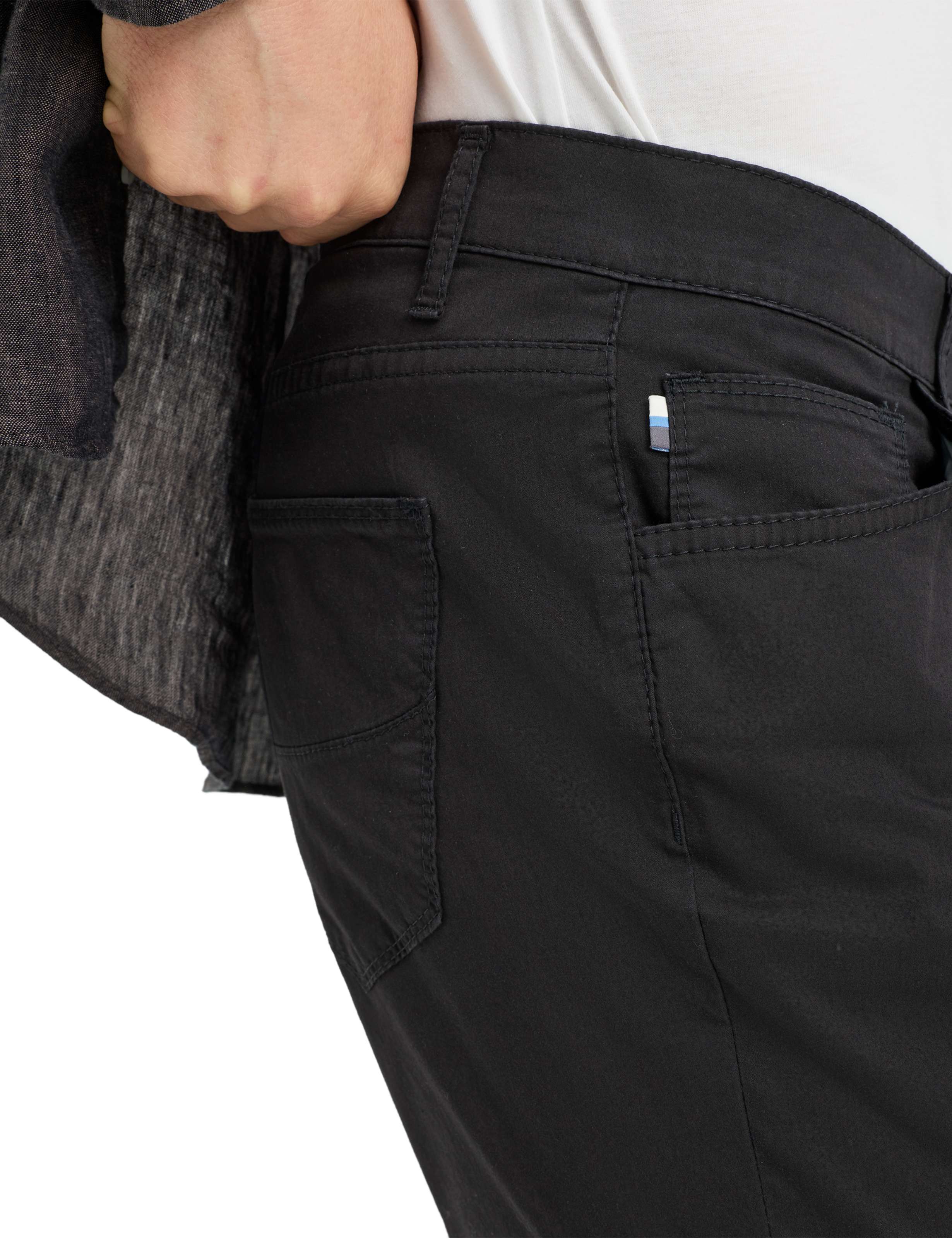 Herre Style CADIZ Sort Straight Fit Detalje 2