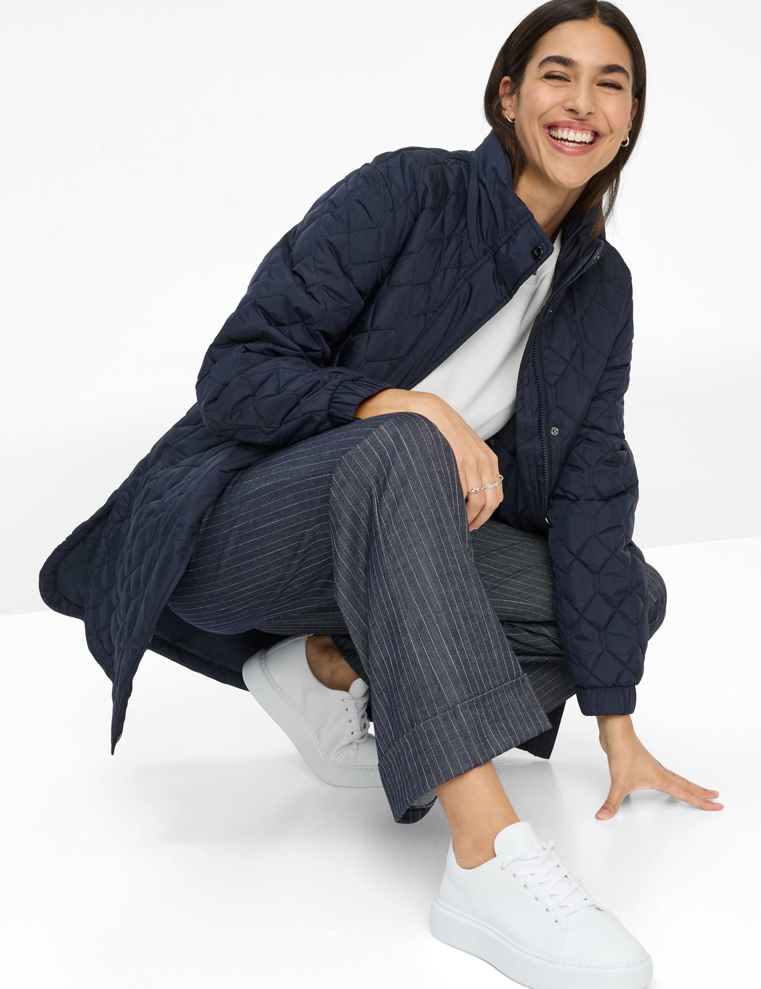 Femme Style MAINE Bleu Foncé Wide Leg Détail 1
