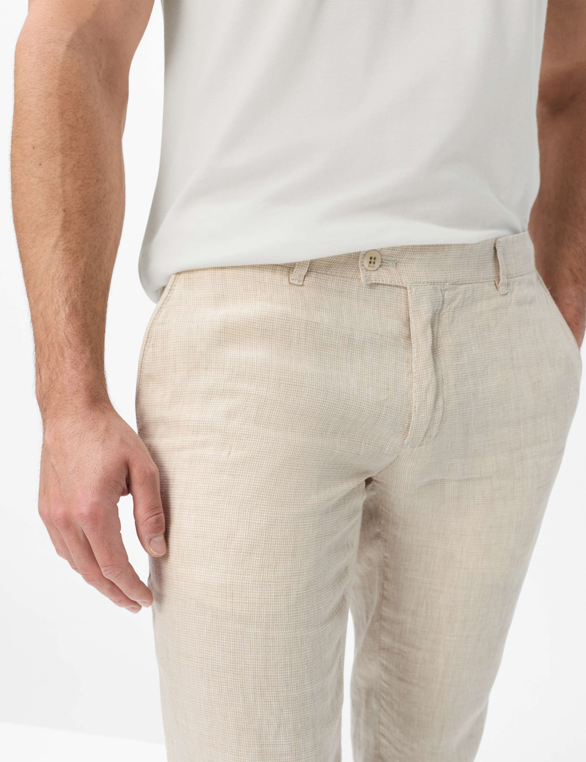 Men Style FABIO Light Beige Modern Fit Detail 2