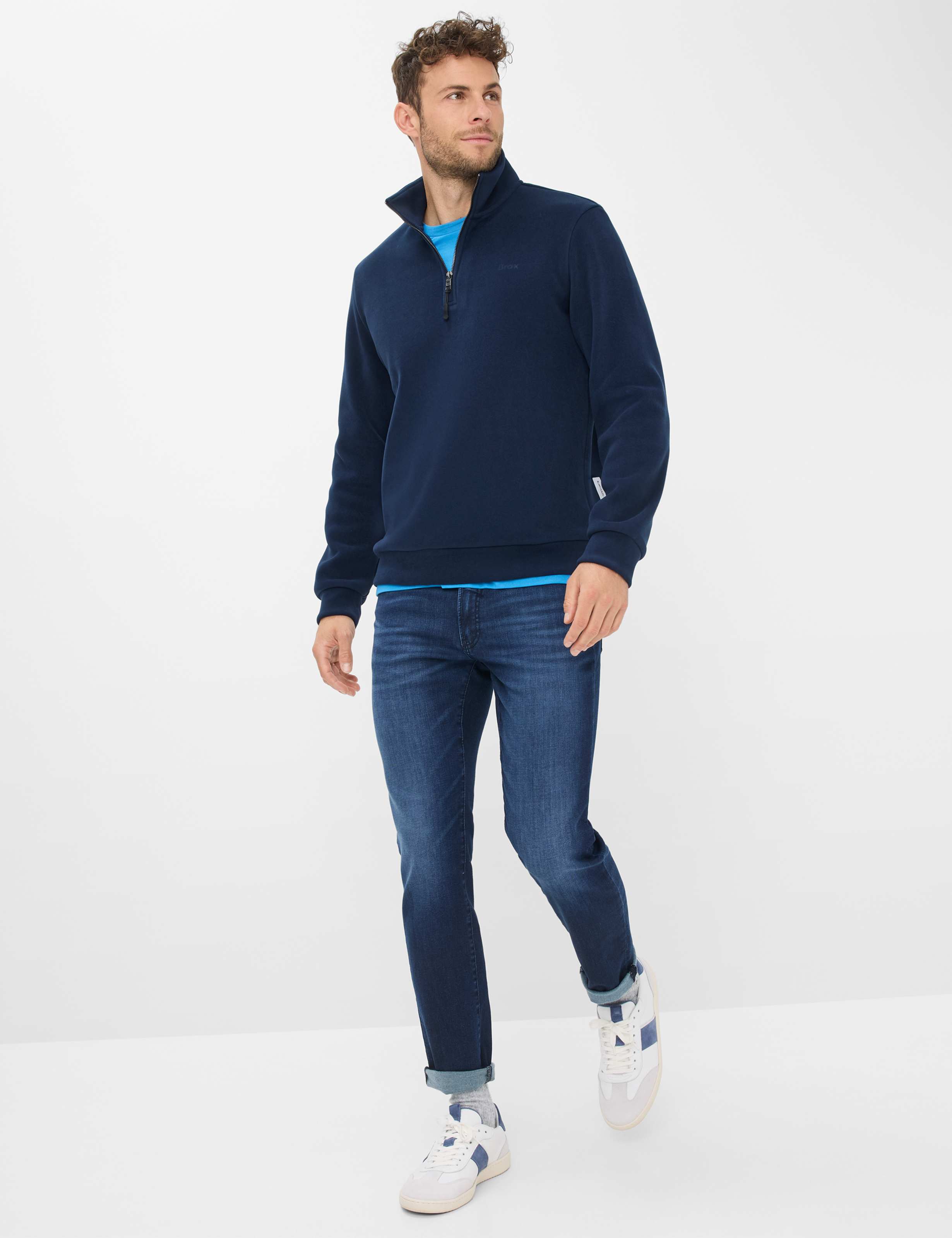 Herren Style CHUCK Denim Blau Modern Fit Model Outfit