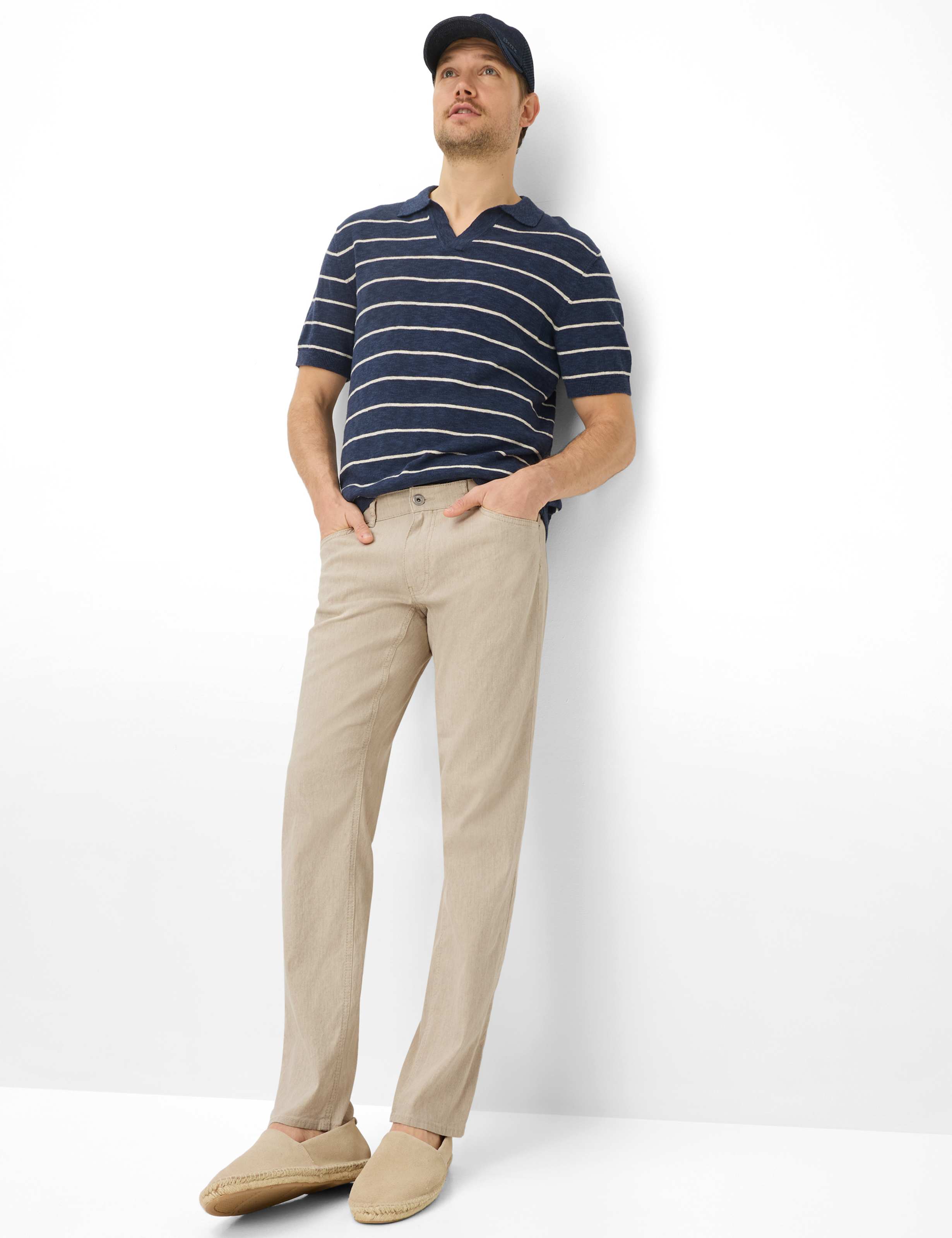 Herre Style COOPER L Lysbeige Regular Fit Model Outfit