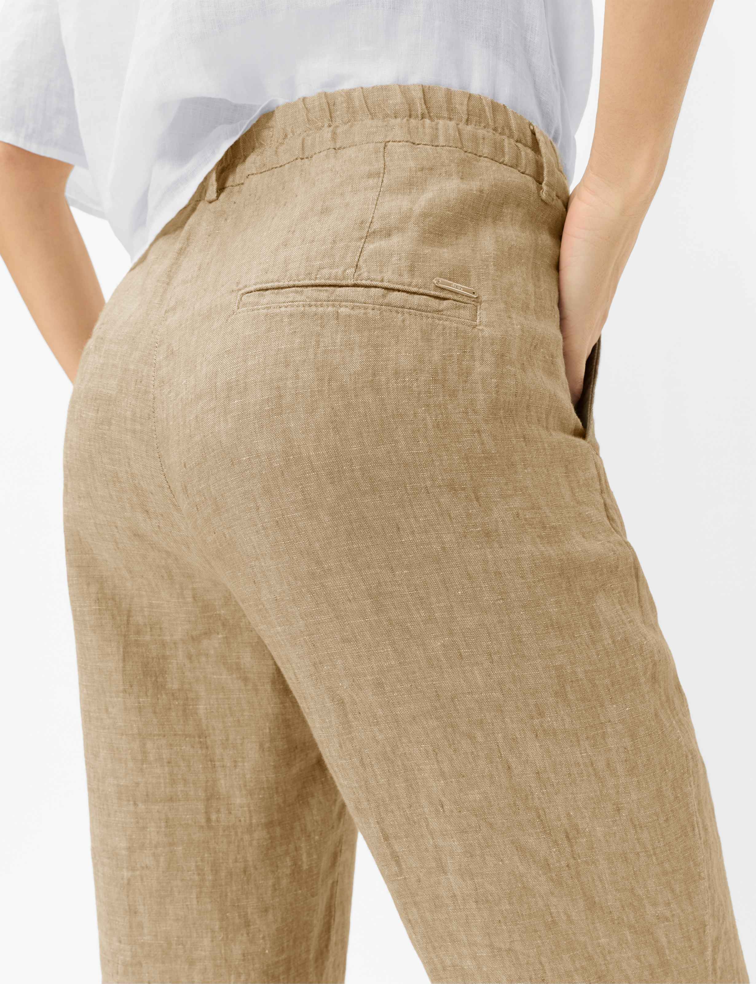 Women Style MAINE Beige Wide Leg Detail 2