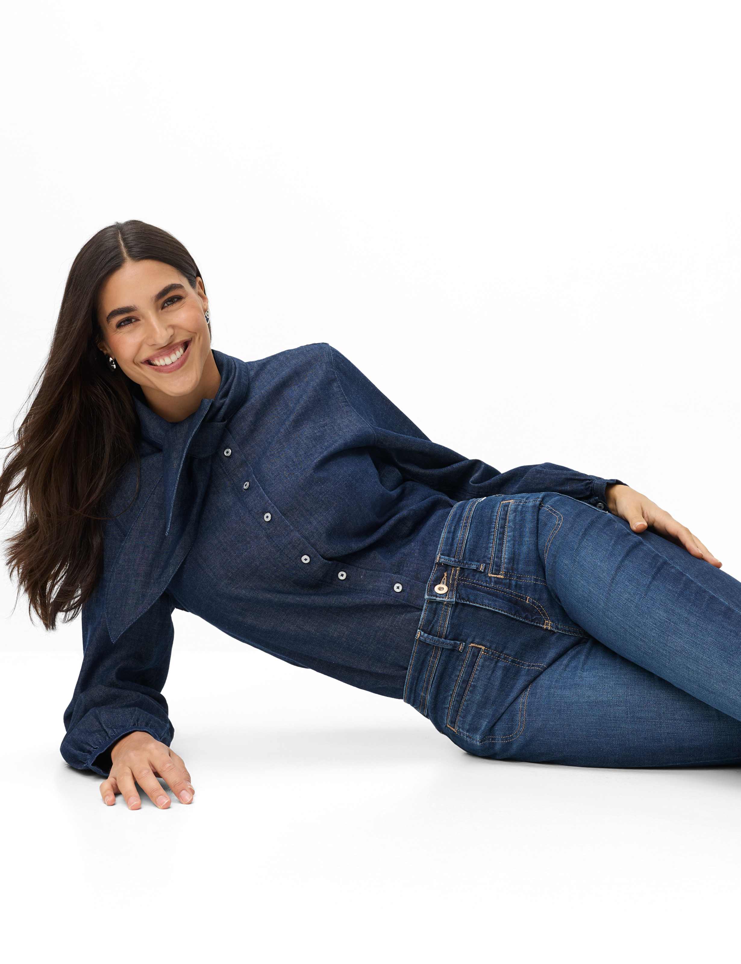 Femme Style SHAKIRA Denim Bleu Regular Slim Fit Détail 1