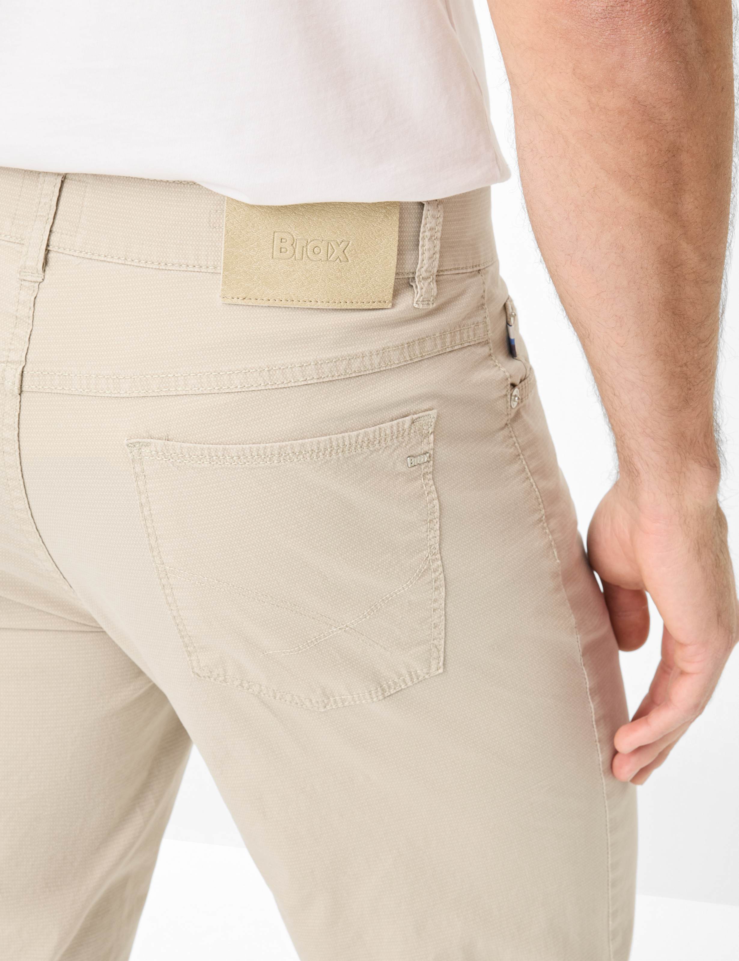 Heren Style COOPER Lichtbeige Regular Fit Detail 2