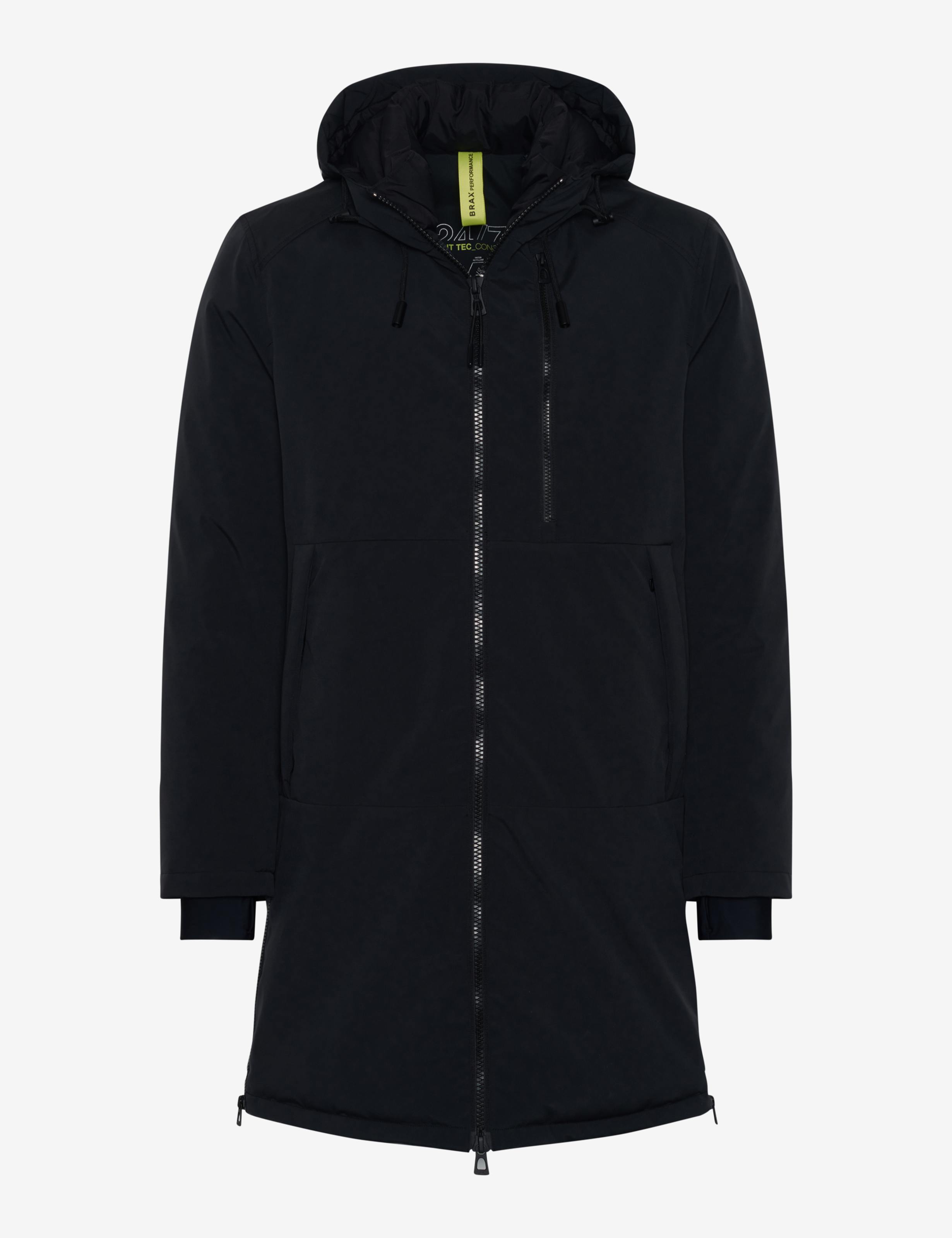 varet street back tuck coat ブラック