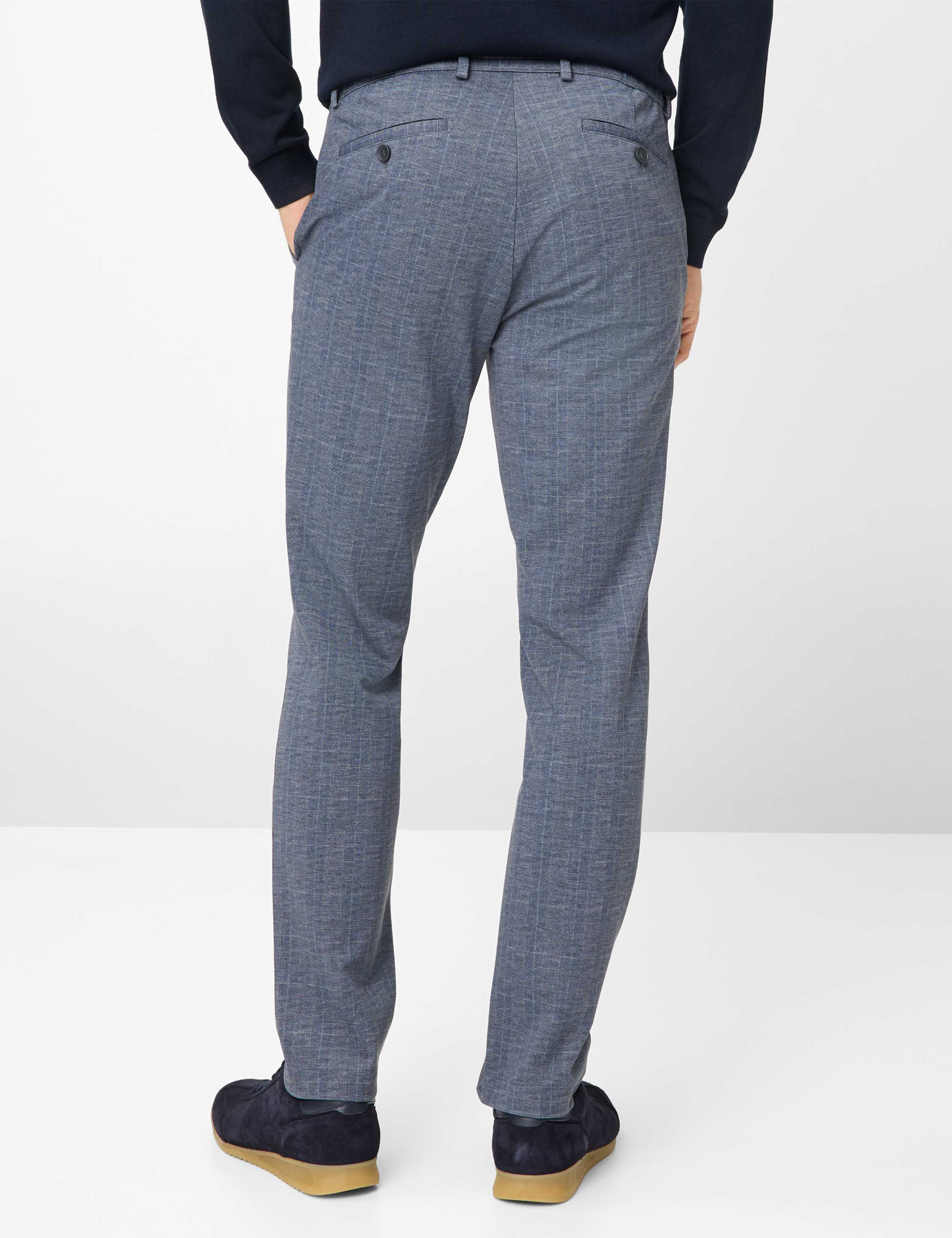 Heren Style THILO Blauw Regular Fit Model achterkant