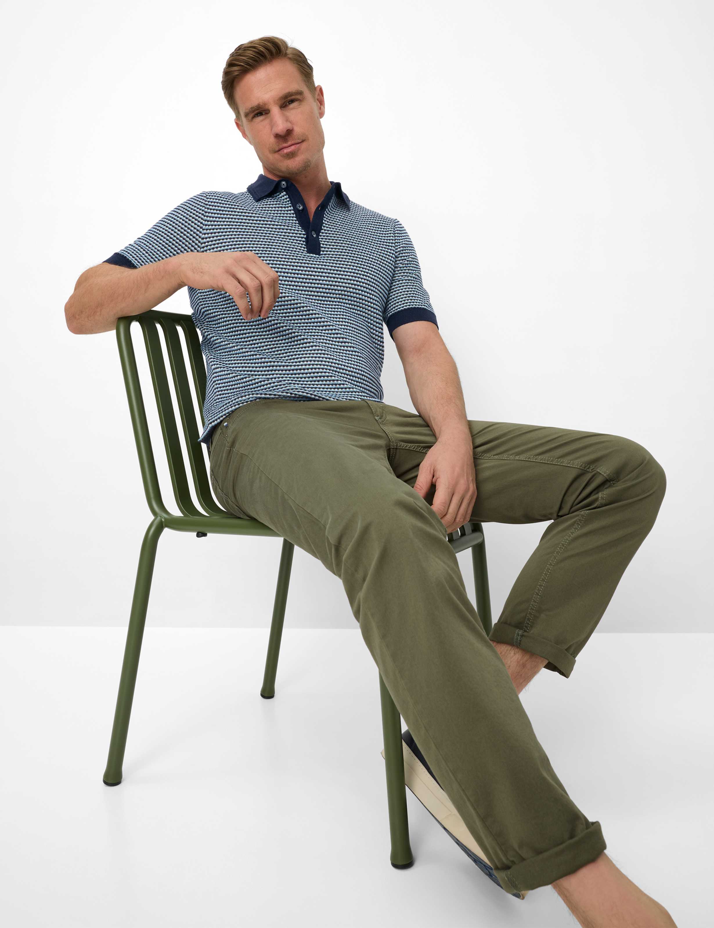 Homme Style COOPER Vert - Olive Regular Fit Détail 1