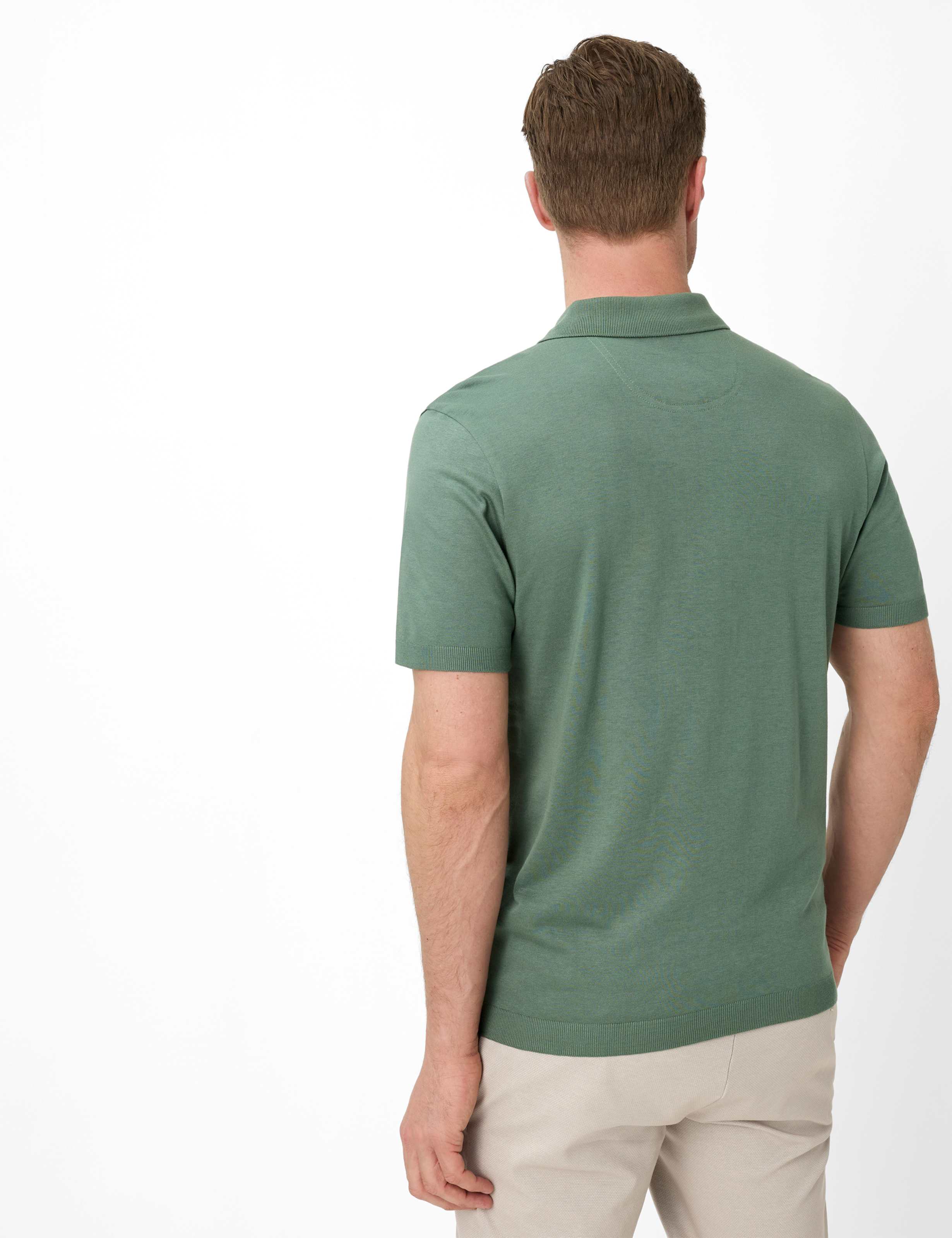 Thumbnail - Brax Herren Polo Style PARVIS thyme Grün Khaki, grün - khaki, Gr. S