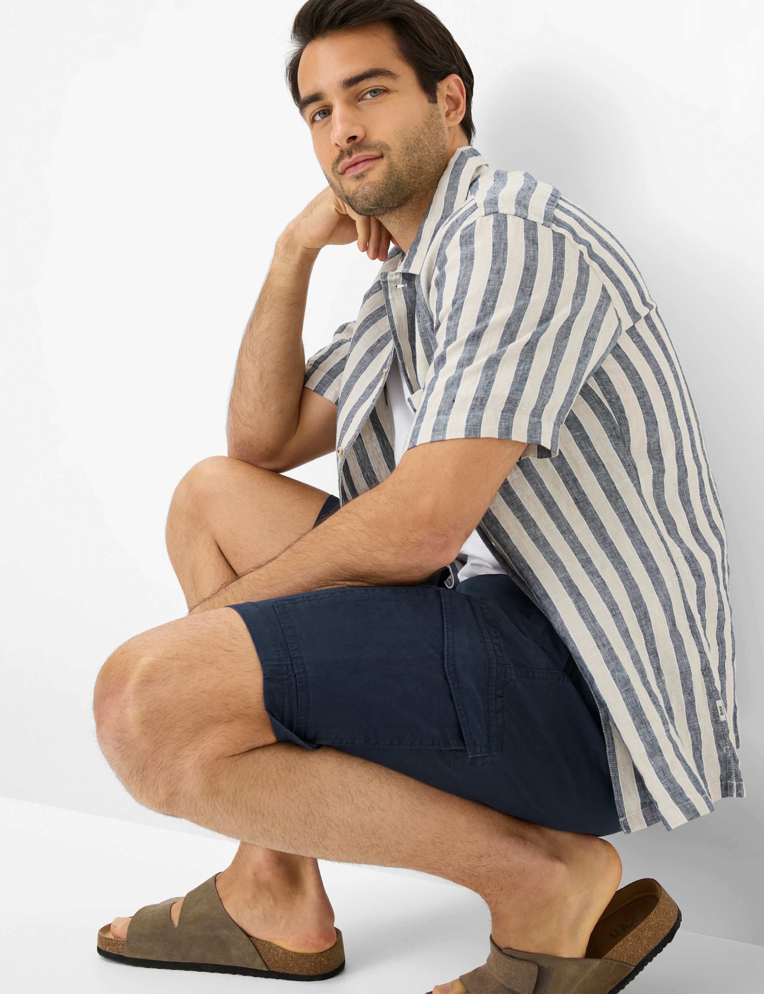 Men Style BRAZIL Dark Blue Regular Fit Detail 1