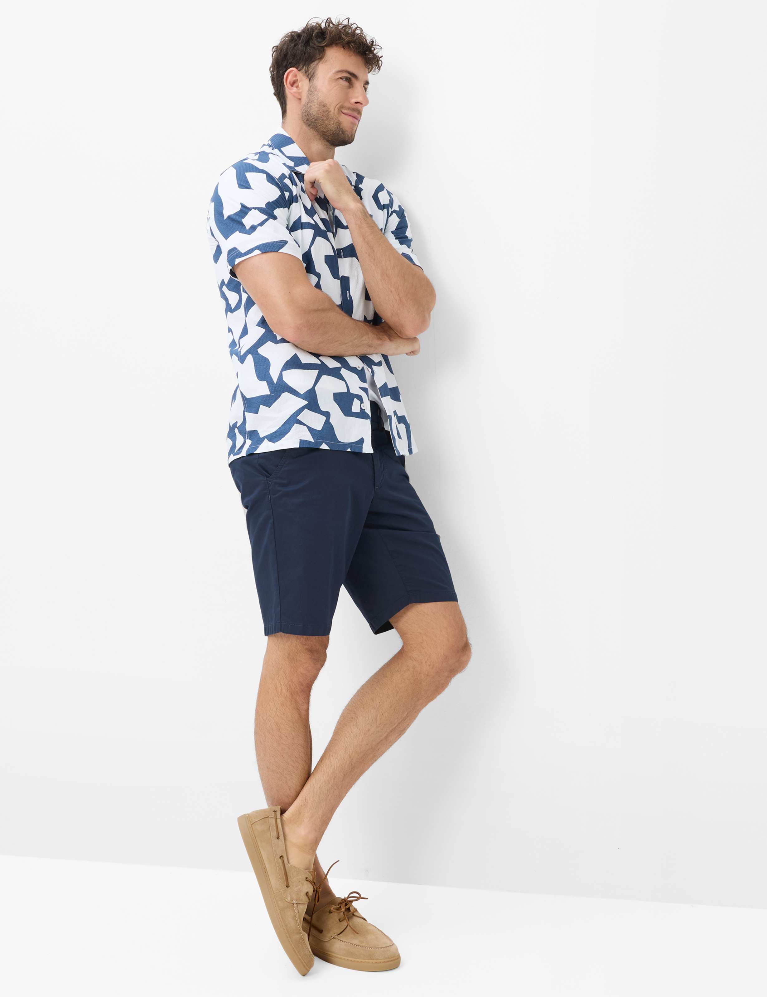 Men Style BOZEN Dark Blue Regular Fit Model Outfit