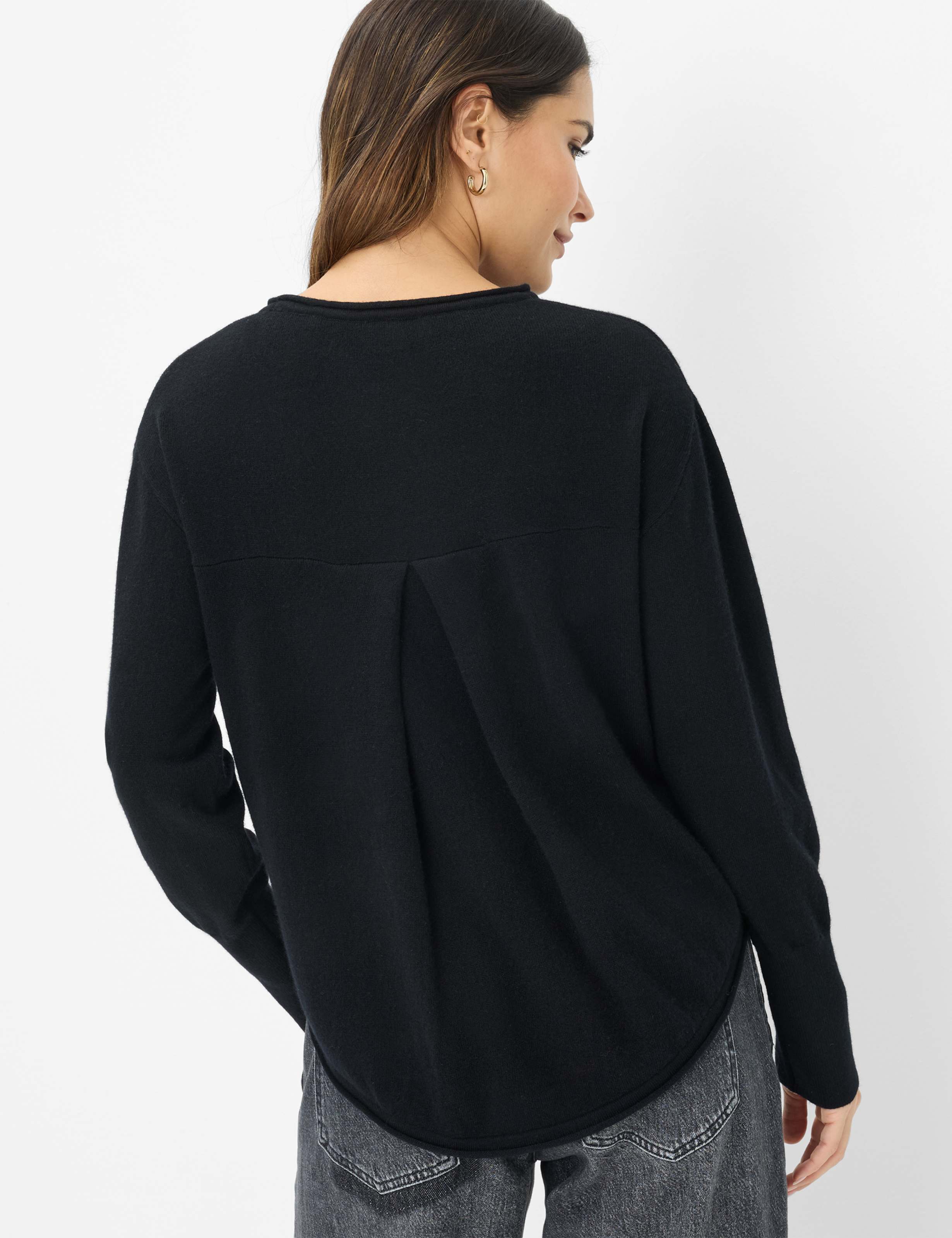 Thumbnail - Brax Damen Strickpullover Style LIZ black, schwarz, Gr. 46