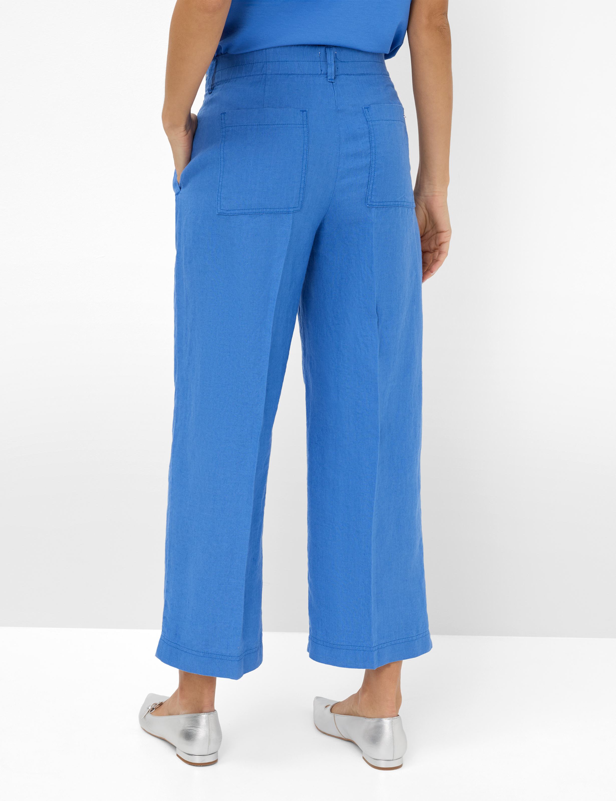 Damen Style MAINE S Blau Wide Leg Model Rueck