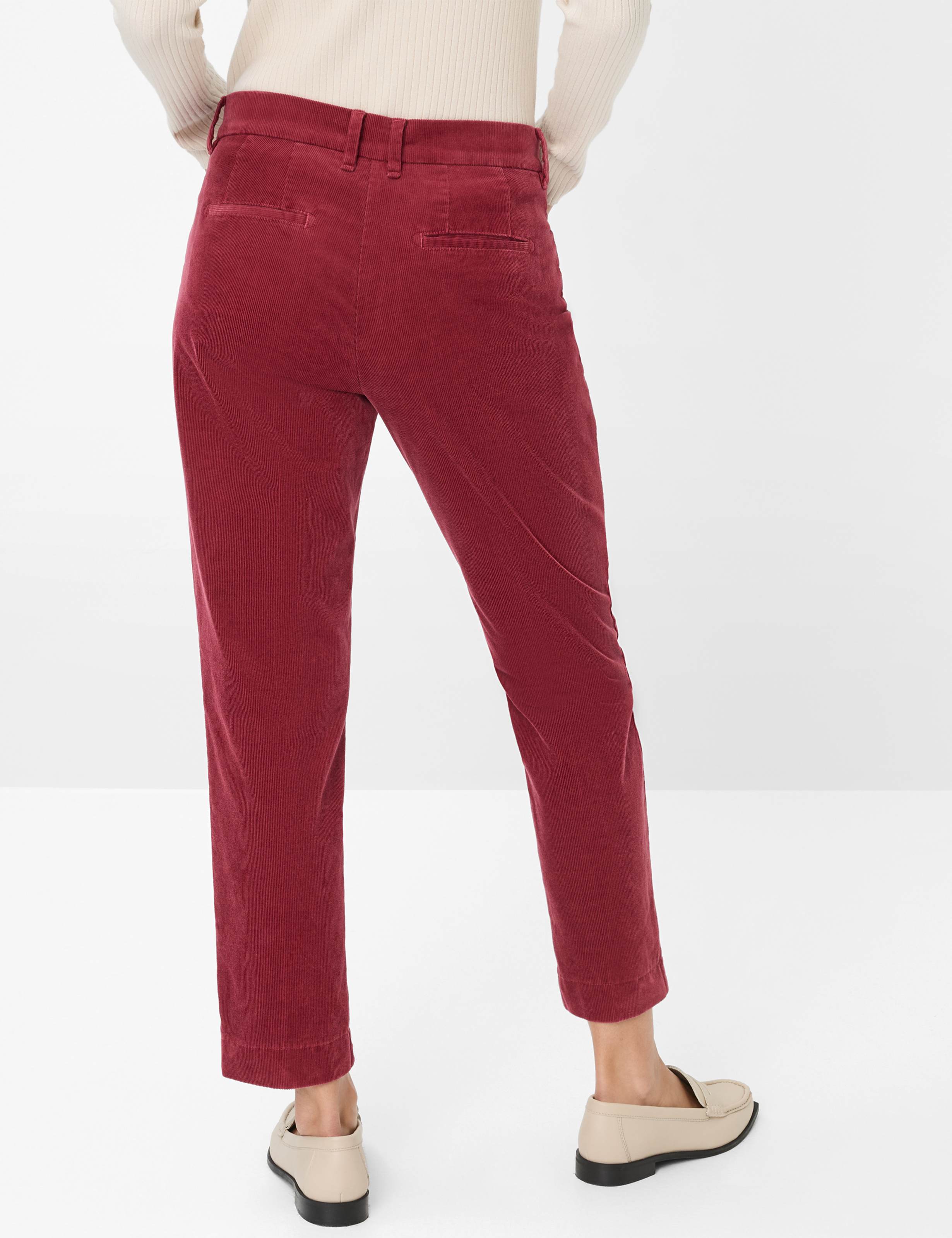 Femme Style MARA S Rouge Foncé Regular Fit Dos mannequin