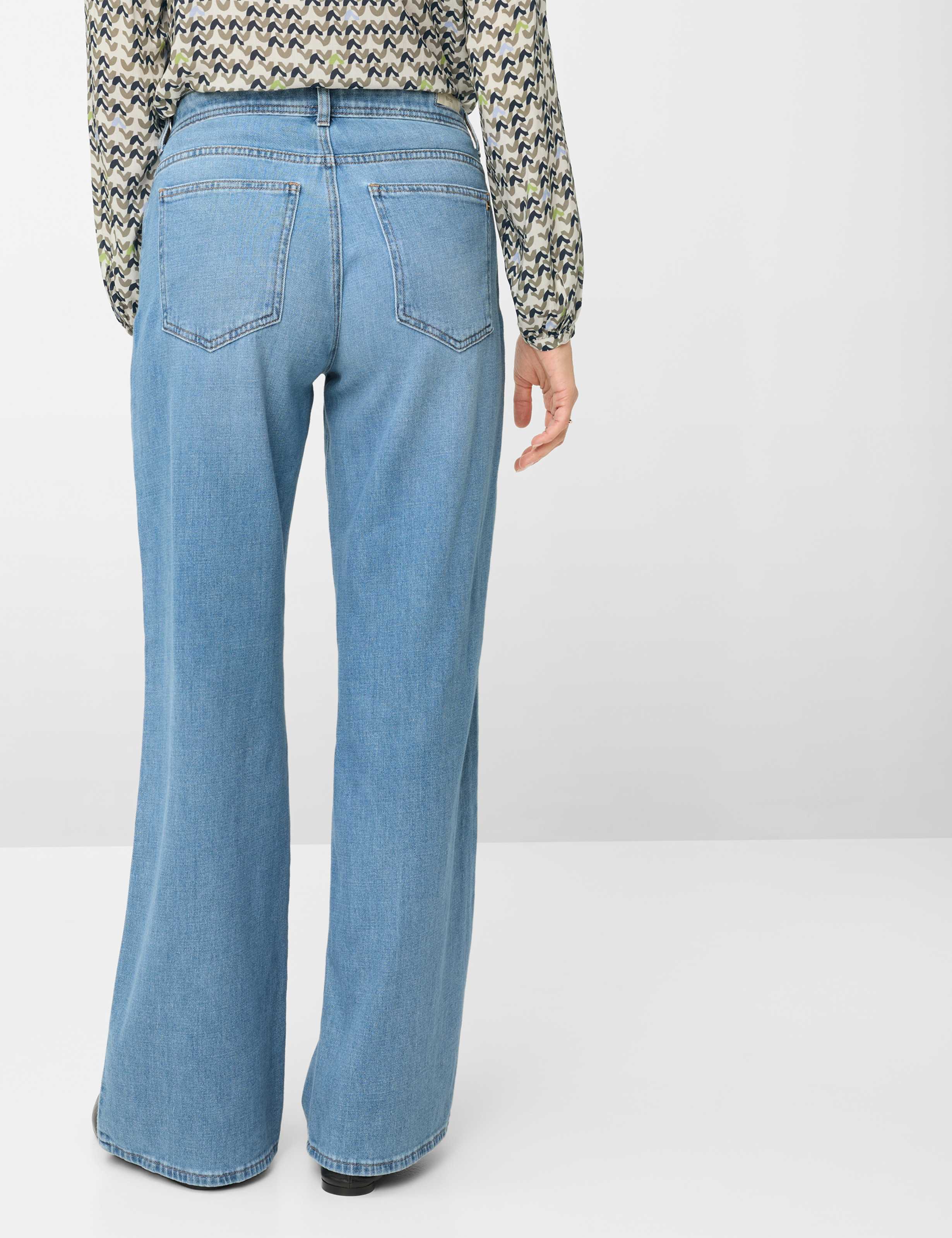 Thumbnail - Brax Damen Five-Pocket-Hose Style MORGAN USED LIGHT BLUE, denim hellblau, Gr. 46