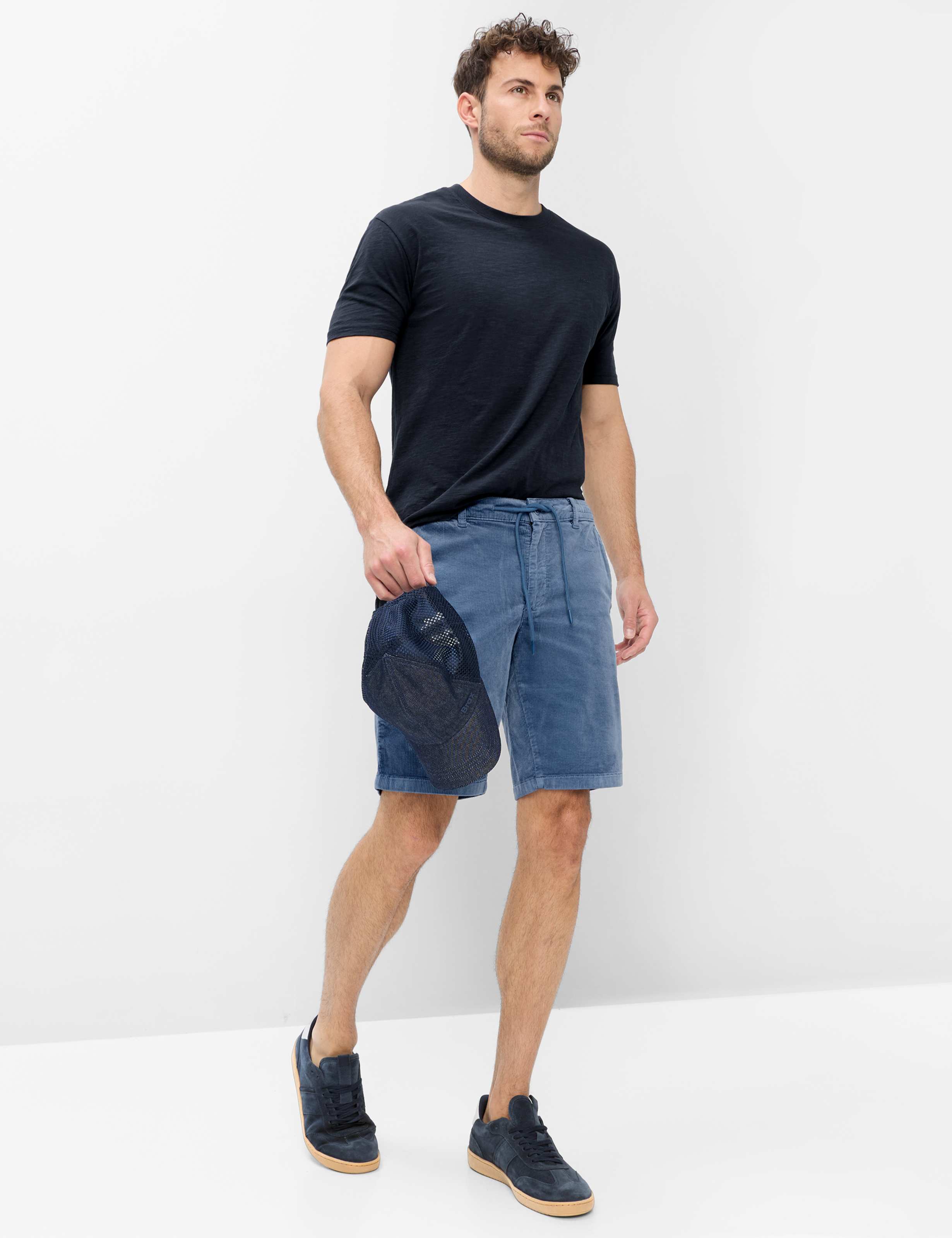 Herre Style BALU Blå Modern Fit Model Outfit