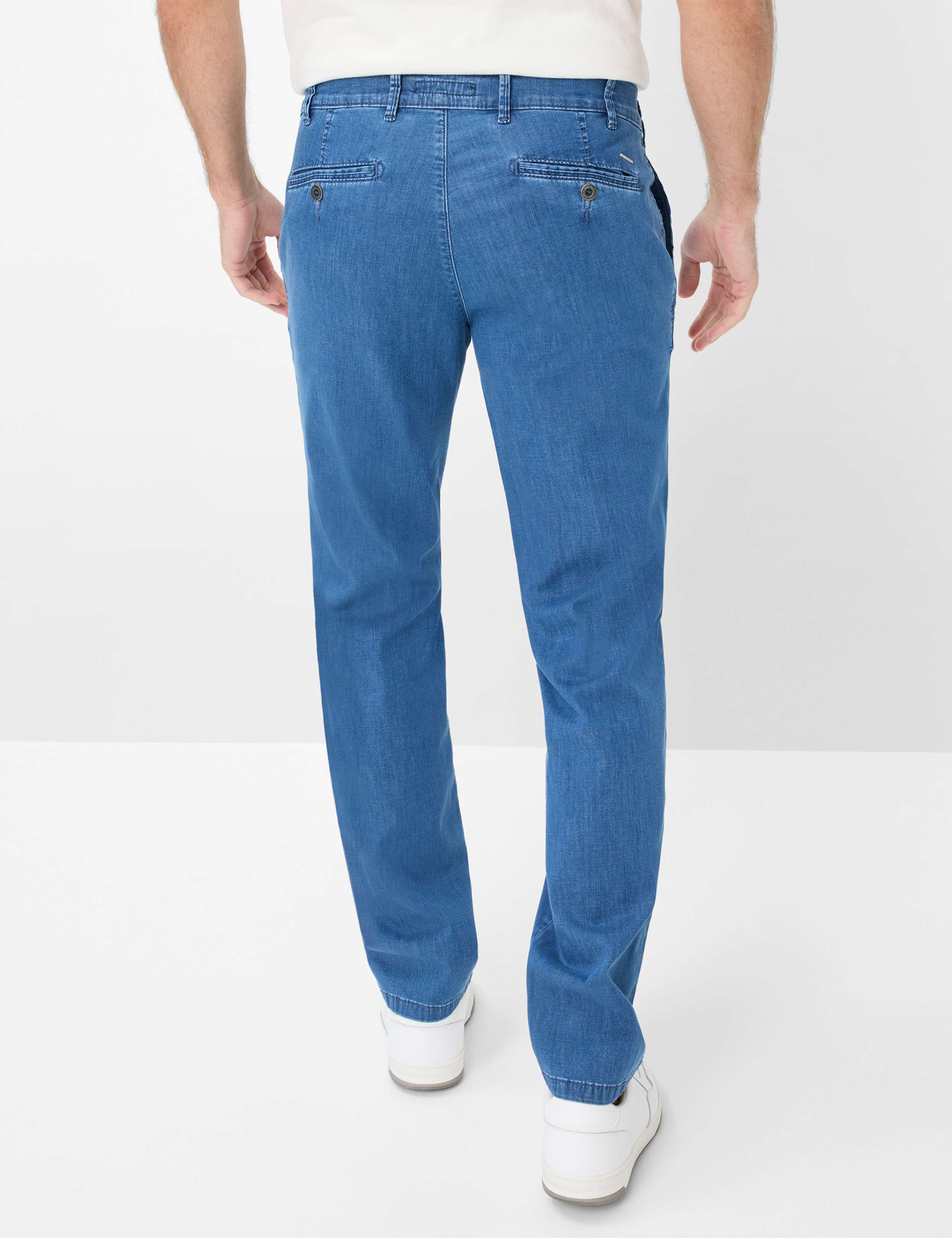 Herre Style JIM Denim Blå Regular Fit Model ryg