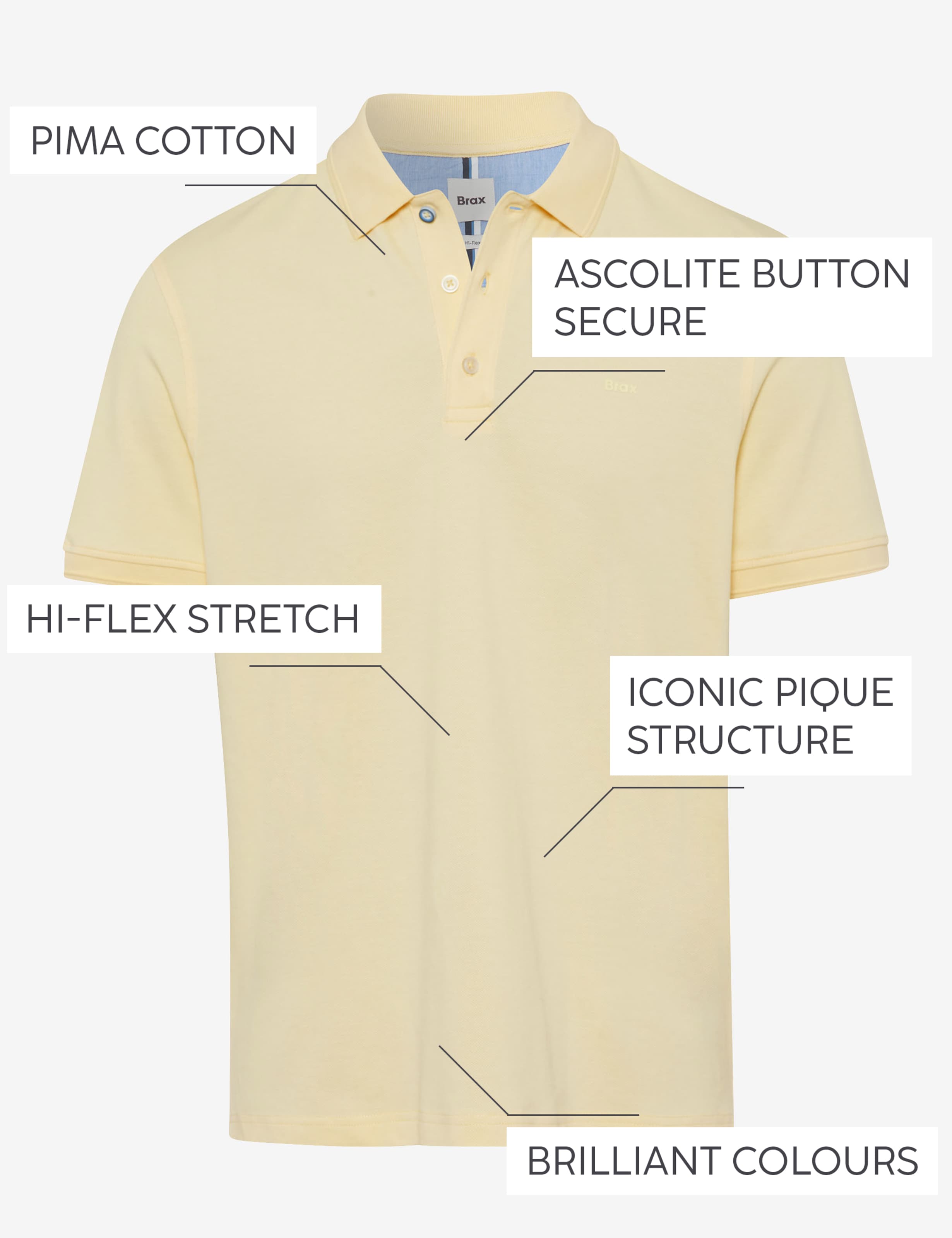 Men Style PETE Light Yellow  Stand-alone front view