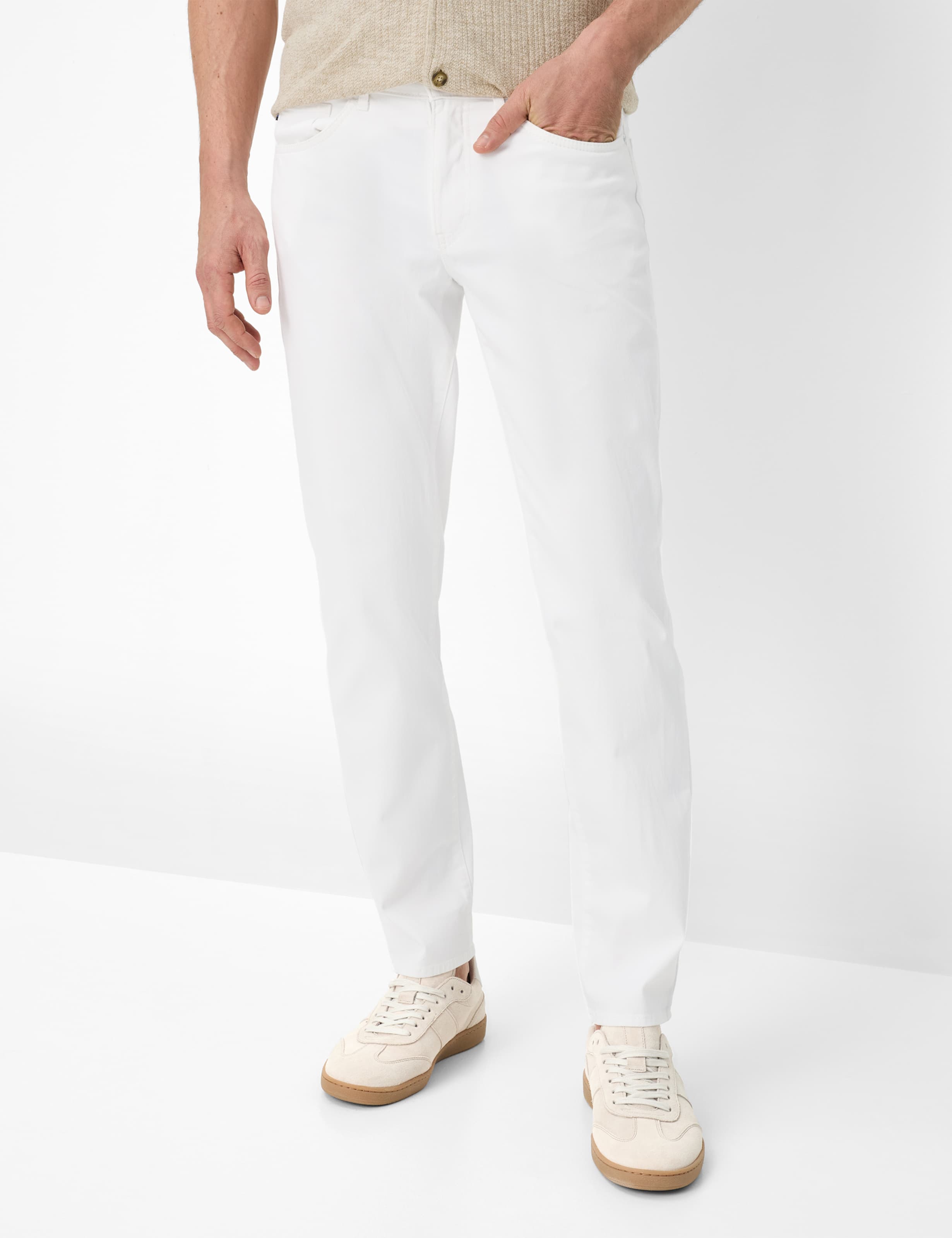 Thumbnail - Brax Herren Five-Pocket-Hose Style CADIZ WHITE, denim weiß, Gr. 35/30