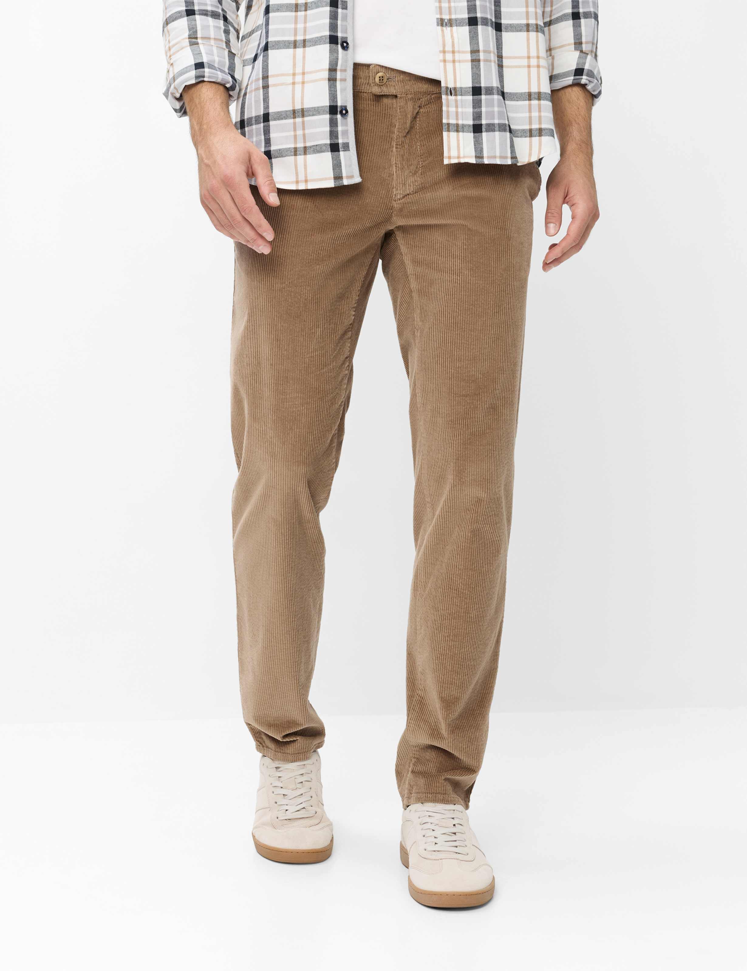 Brax Heren Chino  Style FABIO CAPPUCINO, lichtbruin, maat 31/30