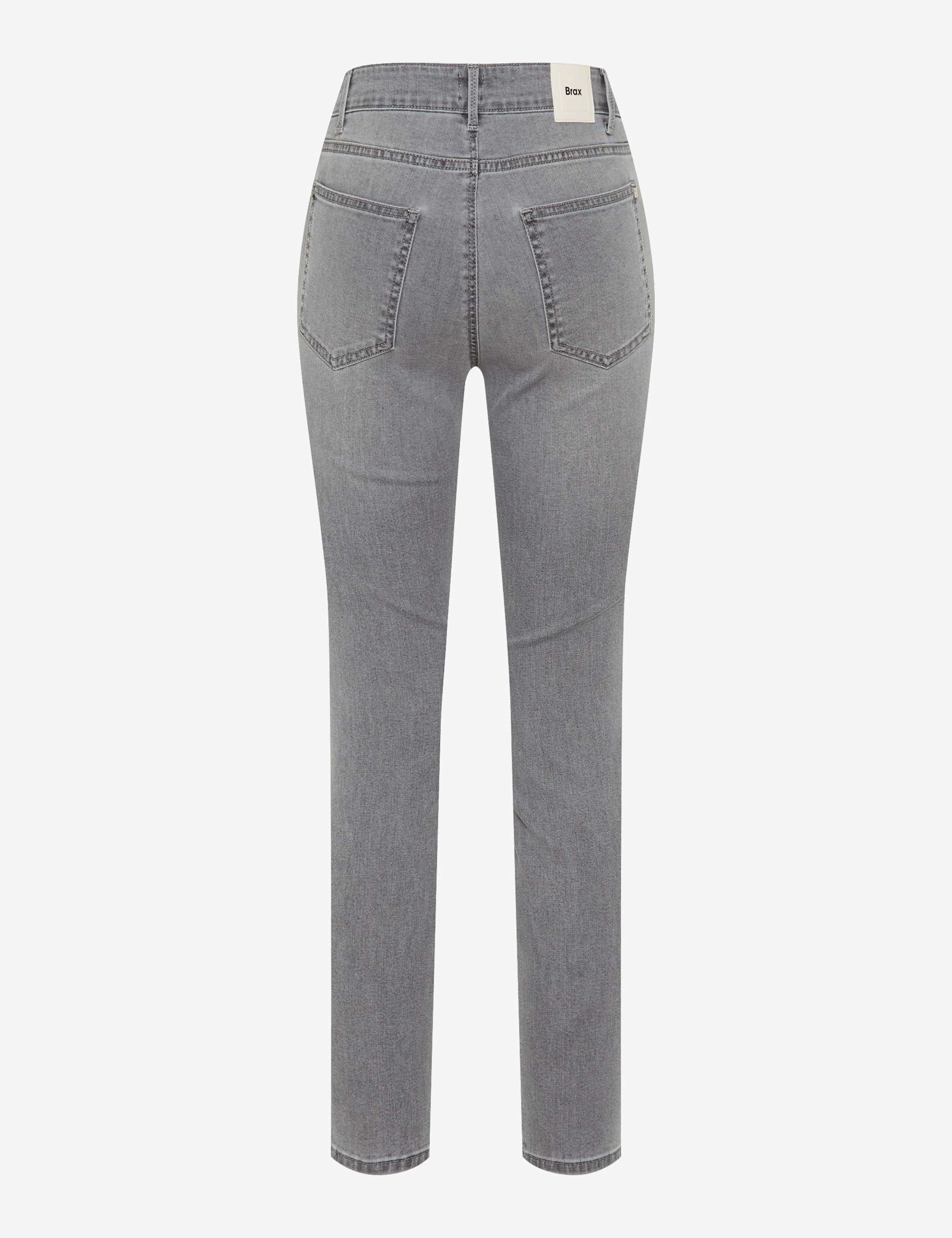 Dame Style SHAKIRA S Denim Lysgrå Slim Fit Udskæring bagpå