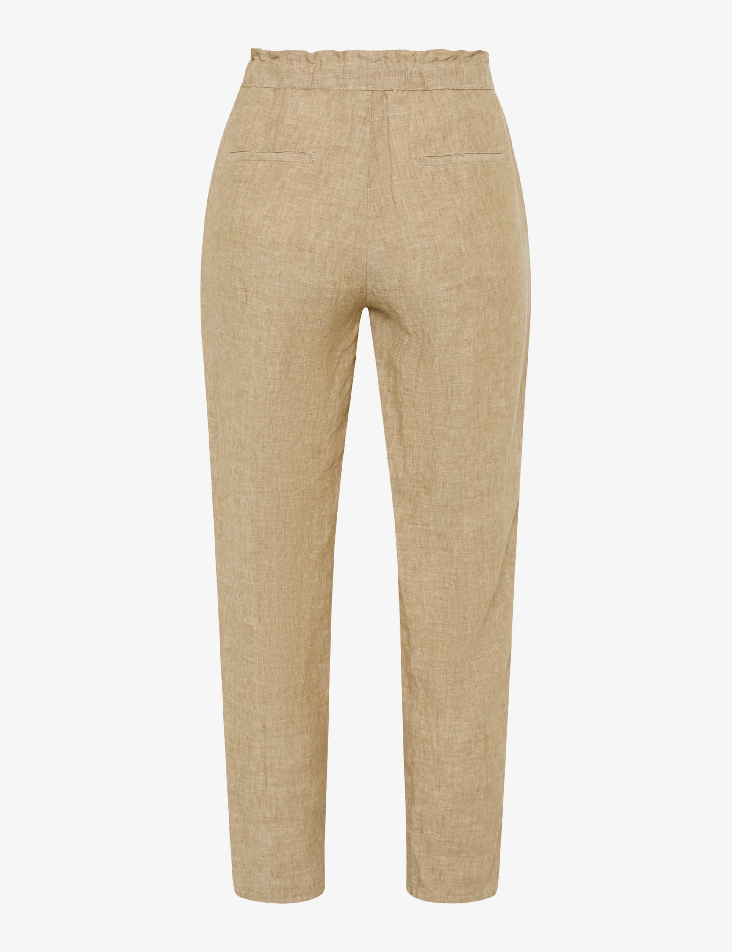 Women Style MONA S Beige Relaxed Fit Stand-alone rear view