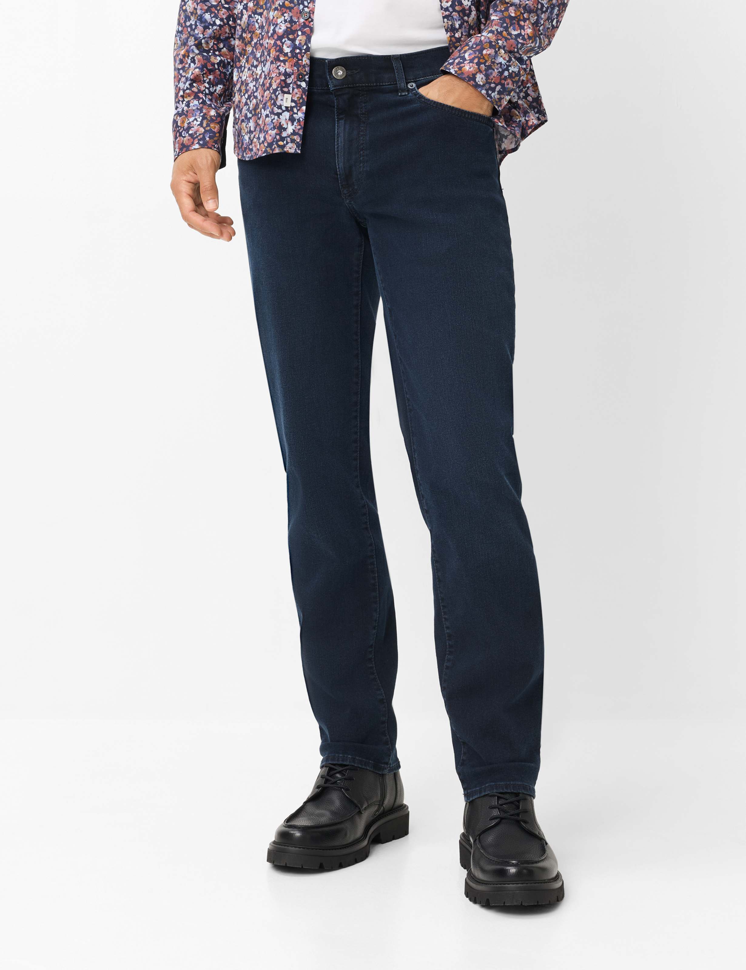 Men Style CADIZ Denim Dark Blue Straight fit Model Front