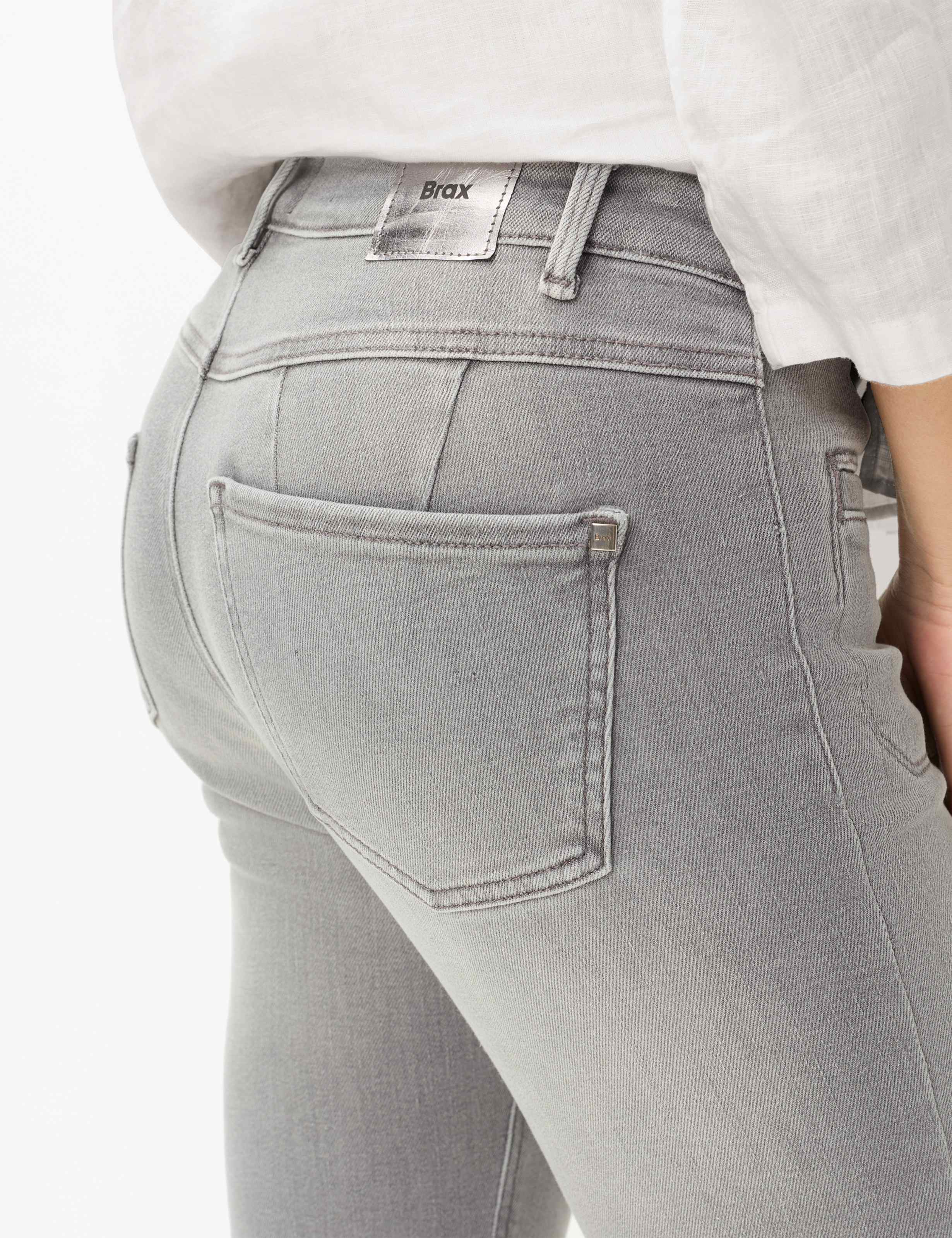 Femme Style ANA S BOOT Denim Gris Clair Skinny Fit Détail 2