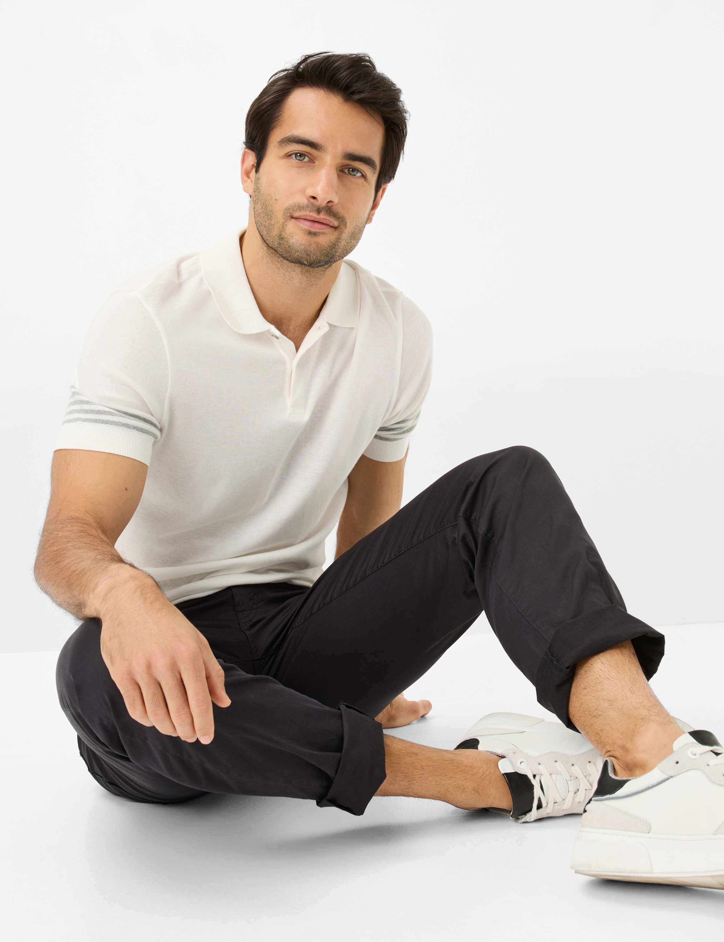 Herre Style CADIZ Sort Straight Fit Detalje 1