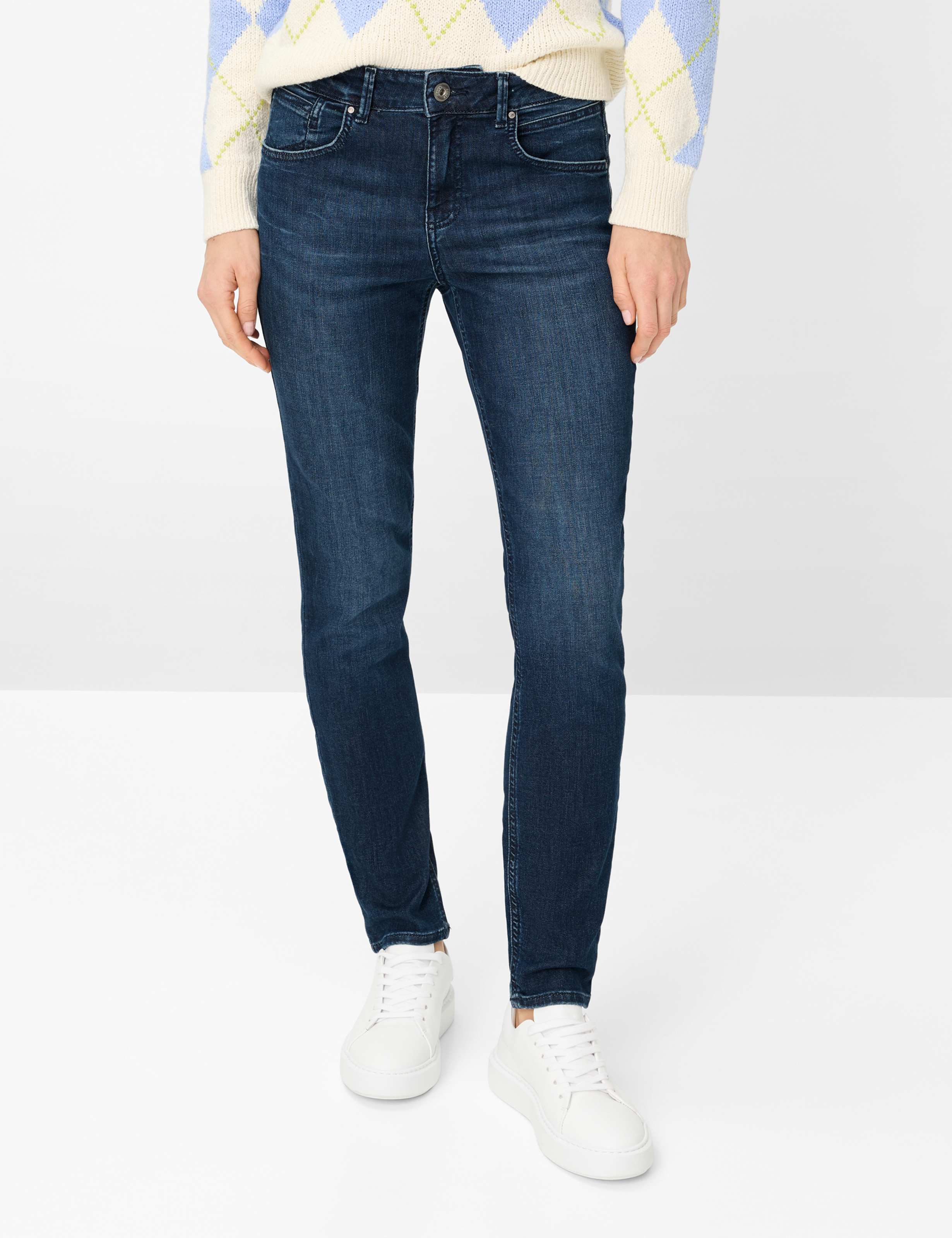 Thumbnail - Brax Damen Five-Pocket-Hose Style SHAKIRA USED REGULAR BLUE, denim blau, Gr. 46L